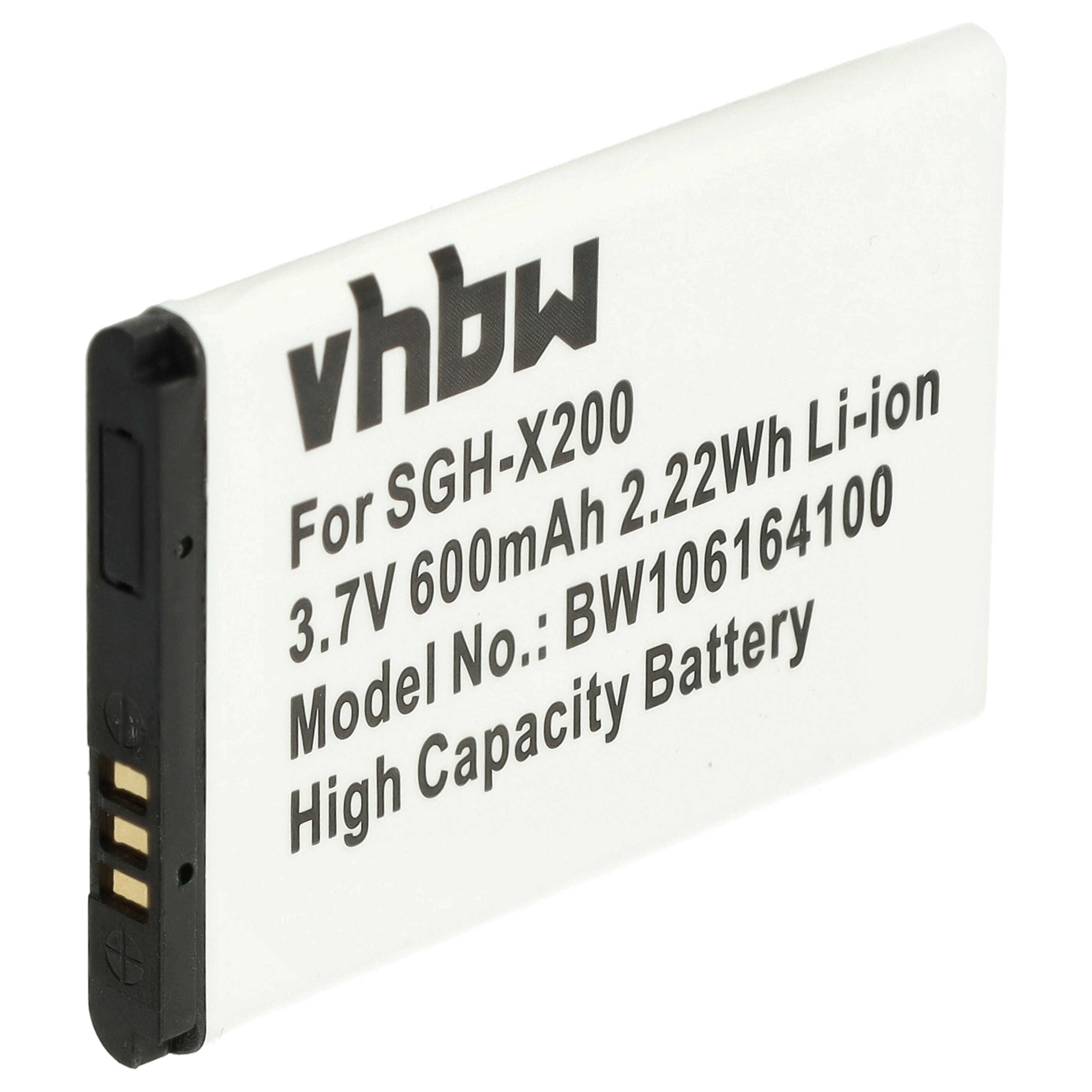 Batteria sostituisce Samsung AB043446LA, AB043446BC, AB043446BE per cellulare Samsung - 600mAh 3,7V Li-Ion