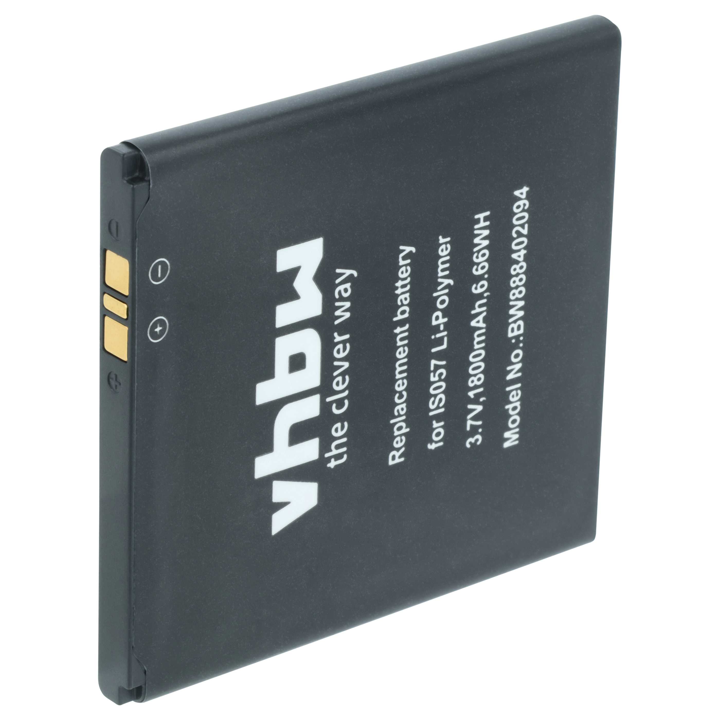 5x Battery replaces Pax IS057 for Angelcare Barcode Scanner POS - 1800 mAh 3.7 V