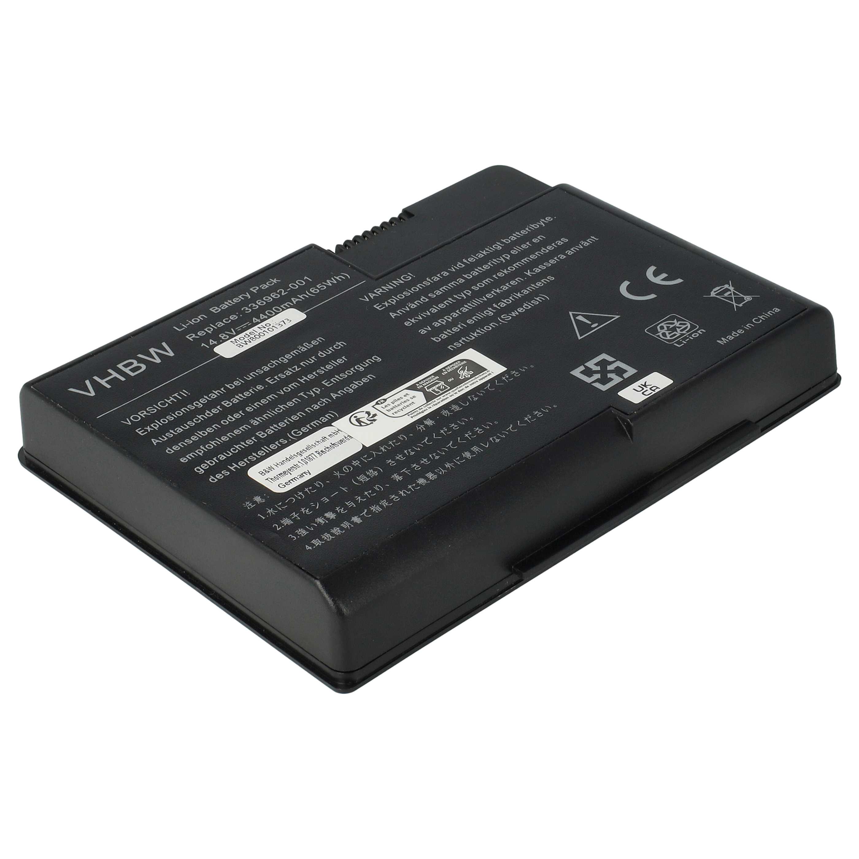 Akumulator do laptopa zamiennik HP 337607-002, 337607-001, 336962-001, PP2080 - 4400 mAh 14,8 V Li-Ion