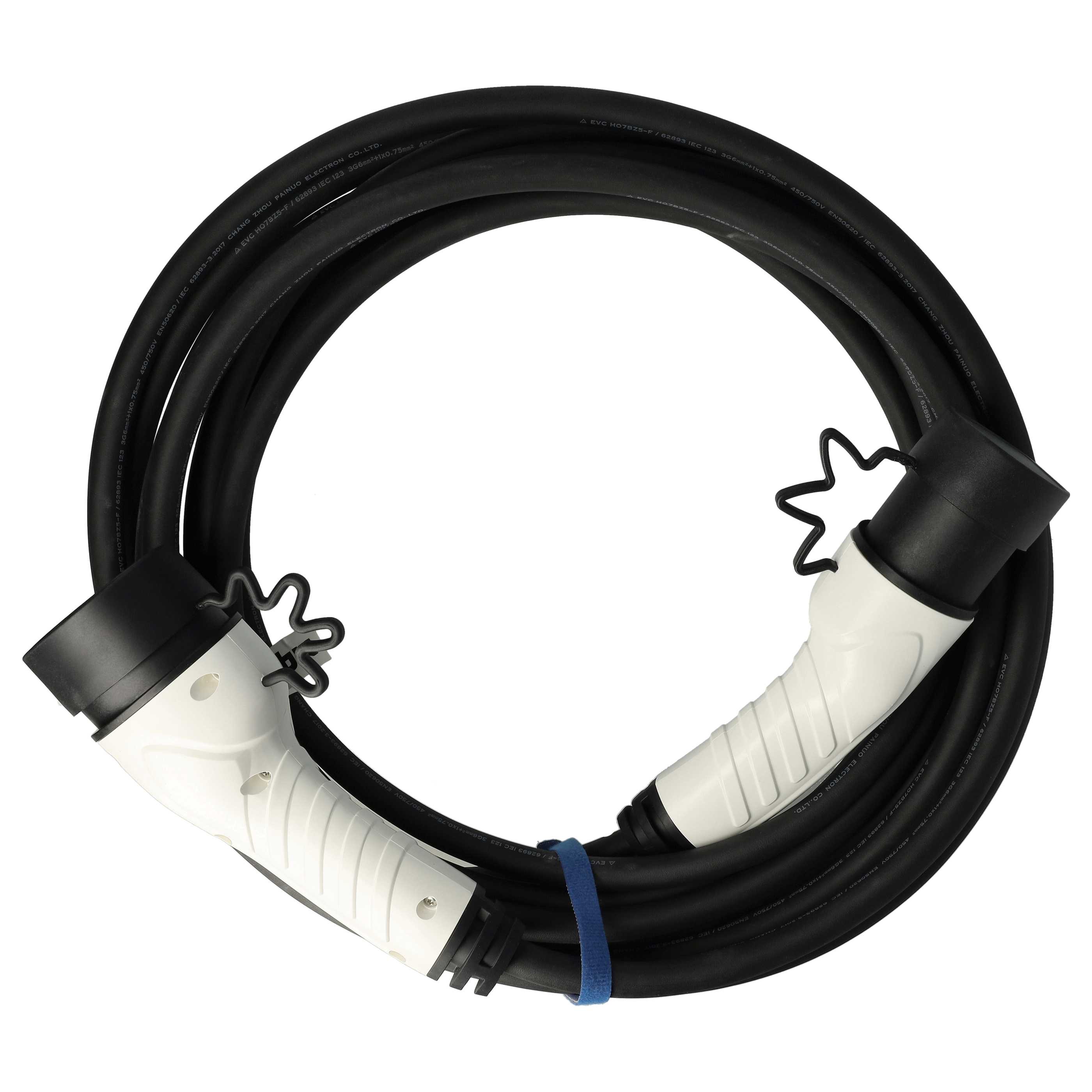 E-Auto Ladekabel Typ 2 zu Typ 2 - 32 A 1-phasig, 7 kW Mode 3, 10 m