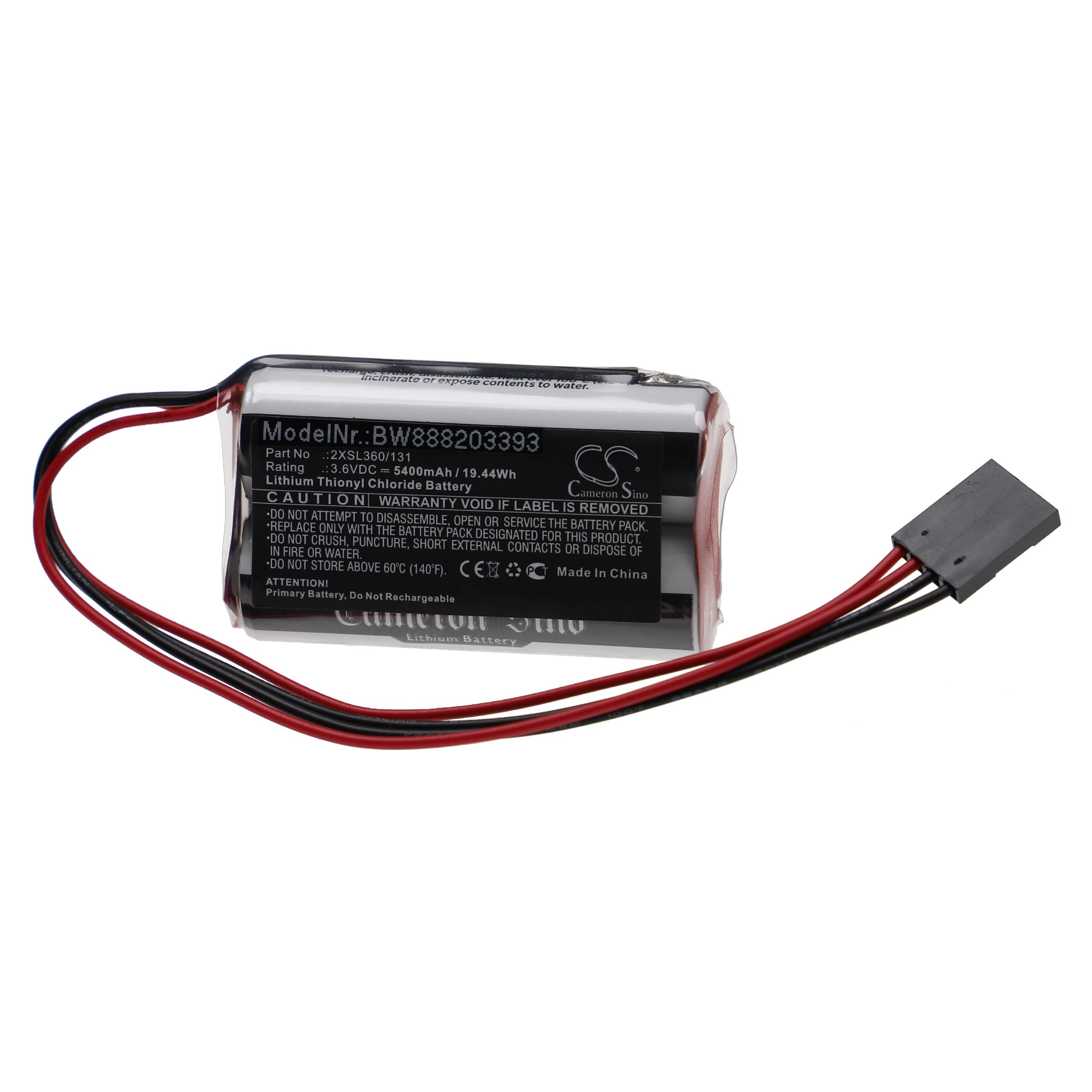 PLC Programmable Logic Controller-Batterie als Ersatz für Schneider 2XSL360/131 - 5400mAh 3,6V Li-SOCl2