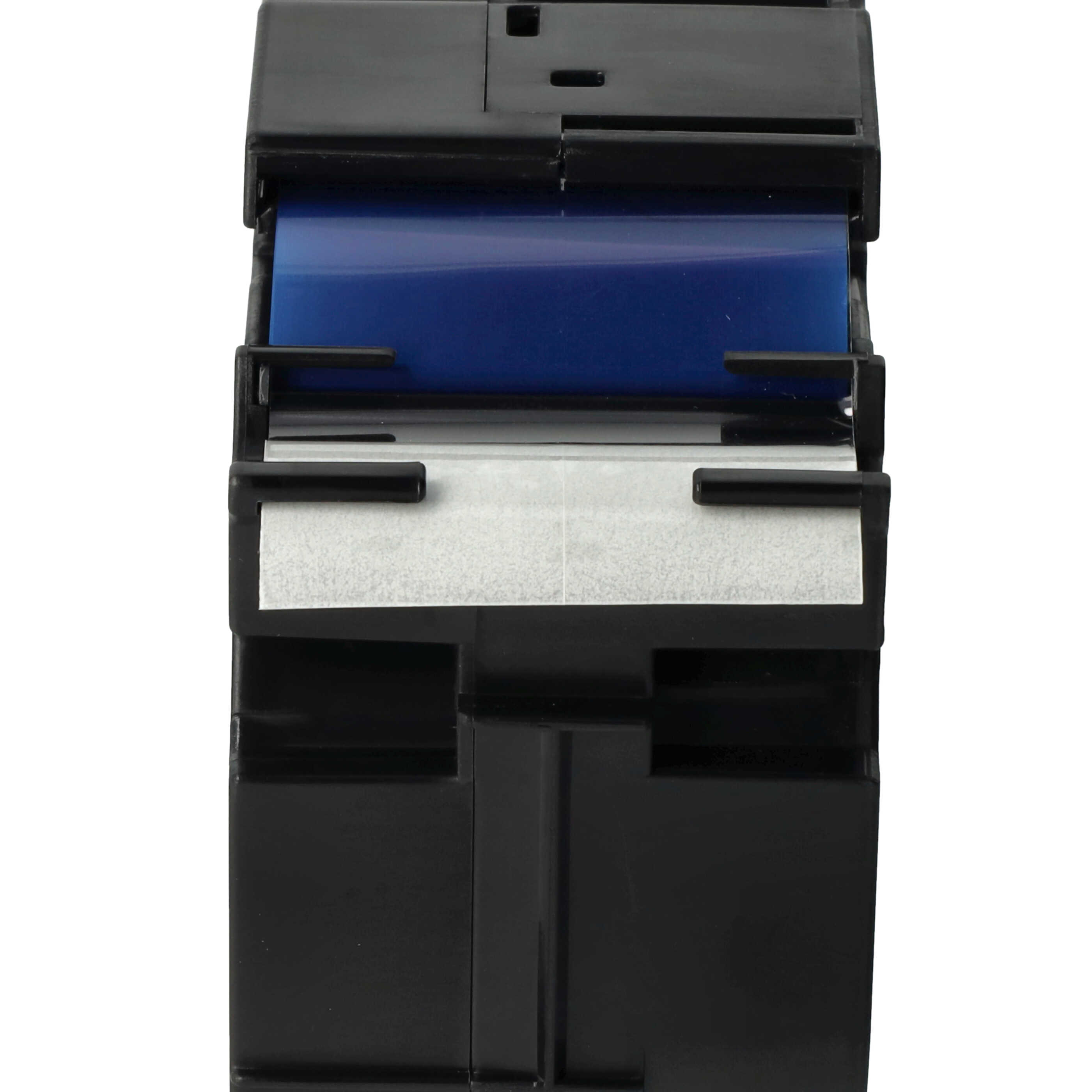 Cassetta nastro sostituisce Brother TZE-163 per etichettatrice Brother 36mm blu su trasparente