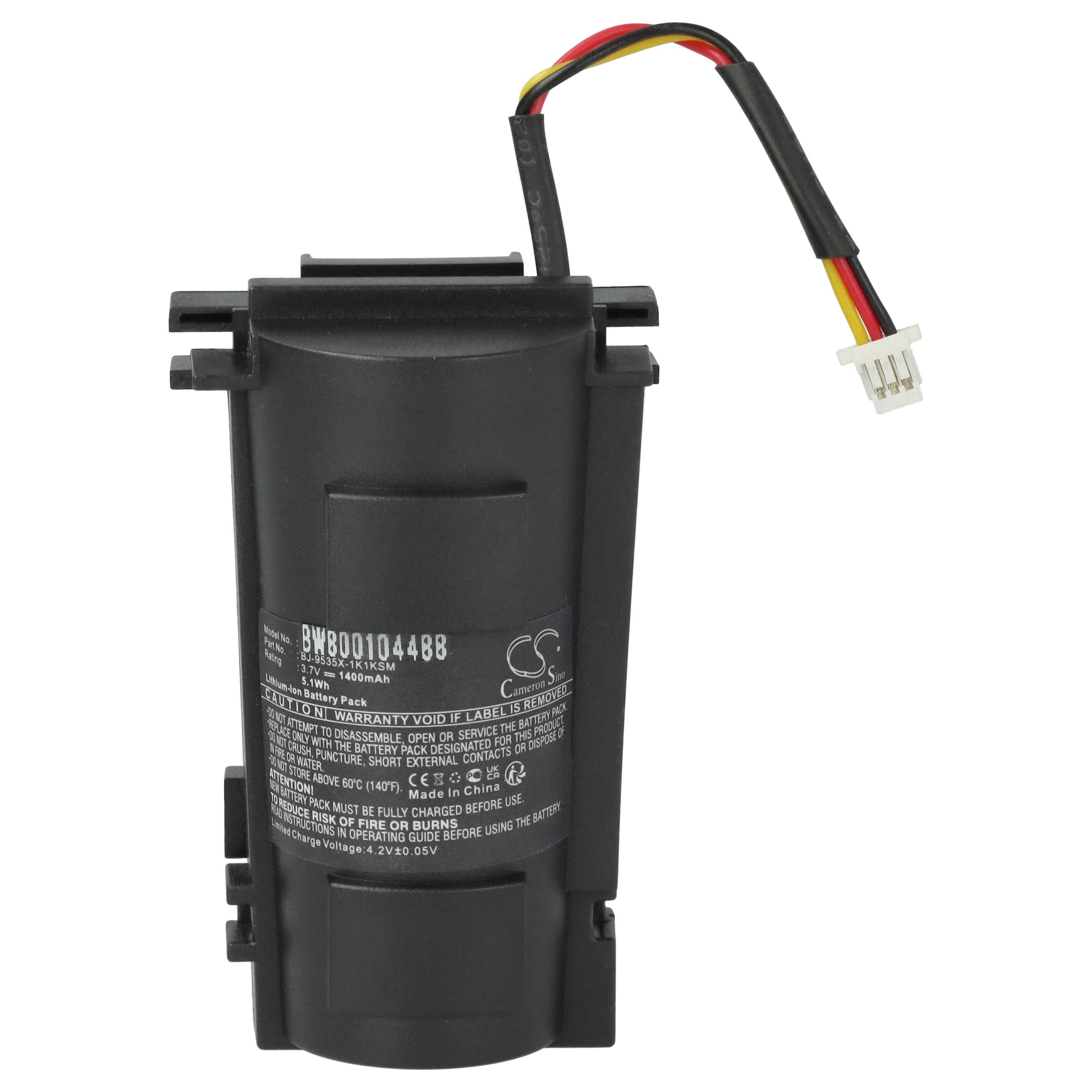 5x Batteries remplace 46-00518, 00-06260A, 46-46870 pour scanner de code-barre Metrologic - 1400mAh 3,7V