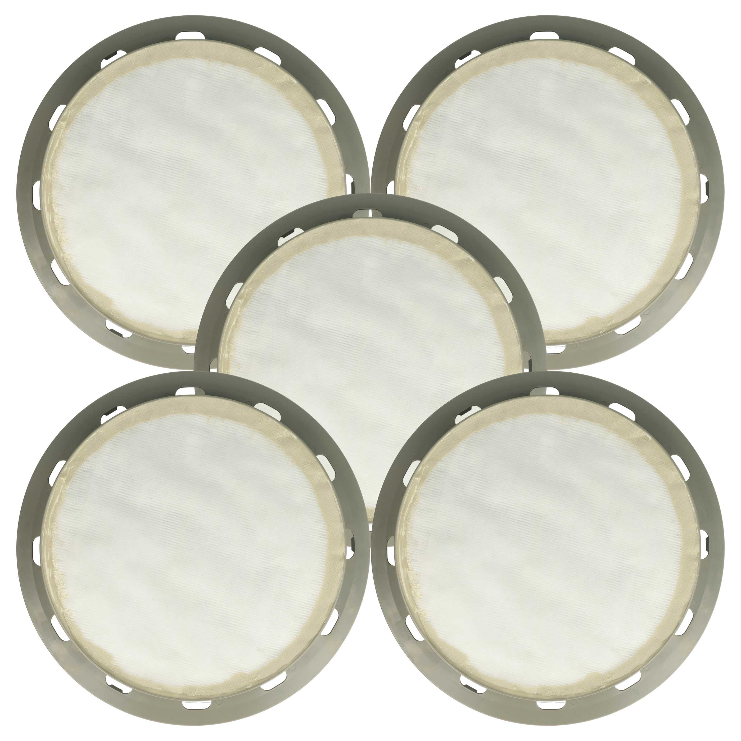 5x Filtro reemplaza Nilfisk Alto 1402666010, 140 2666 010 para aspiradora - filtro Hepa blanco / gris