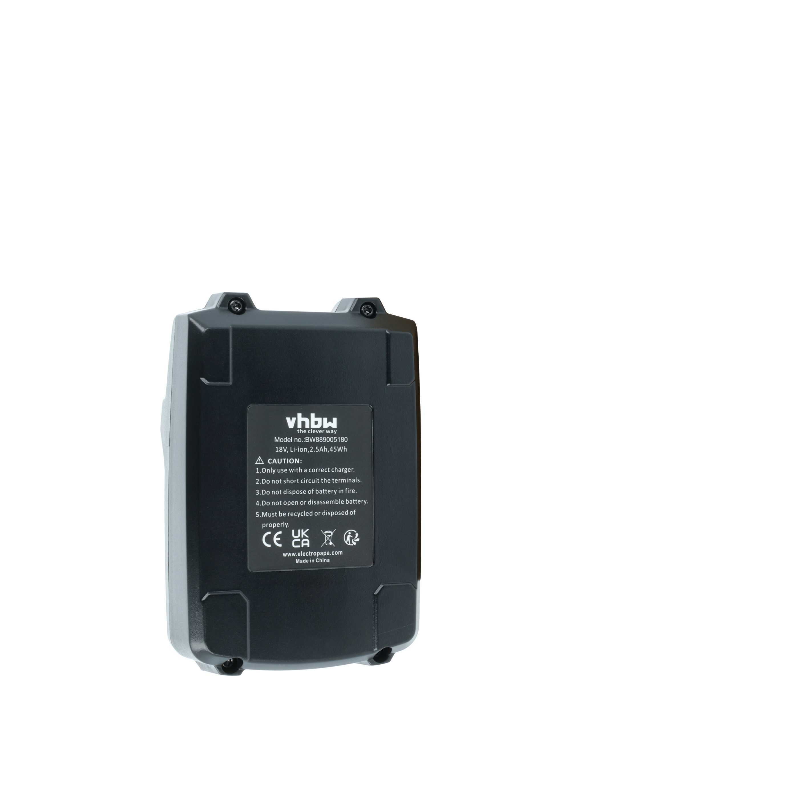 Akumulator do elektronarzędzi zamiennik Gesipa GES1679689 - 2500 mAh 18 V Li-Ion