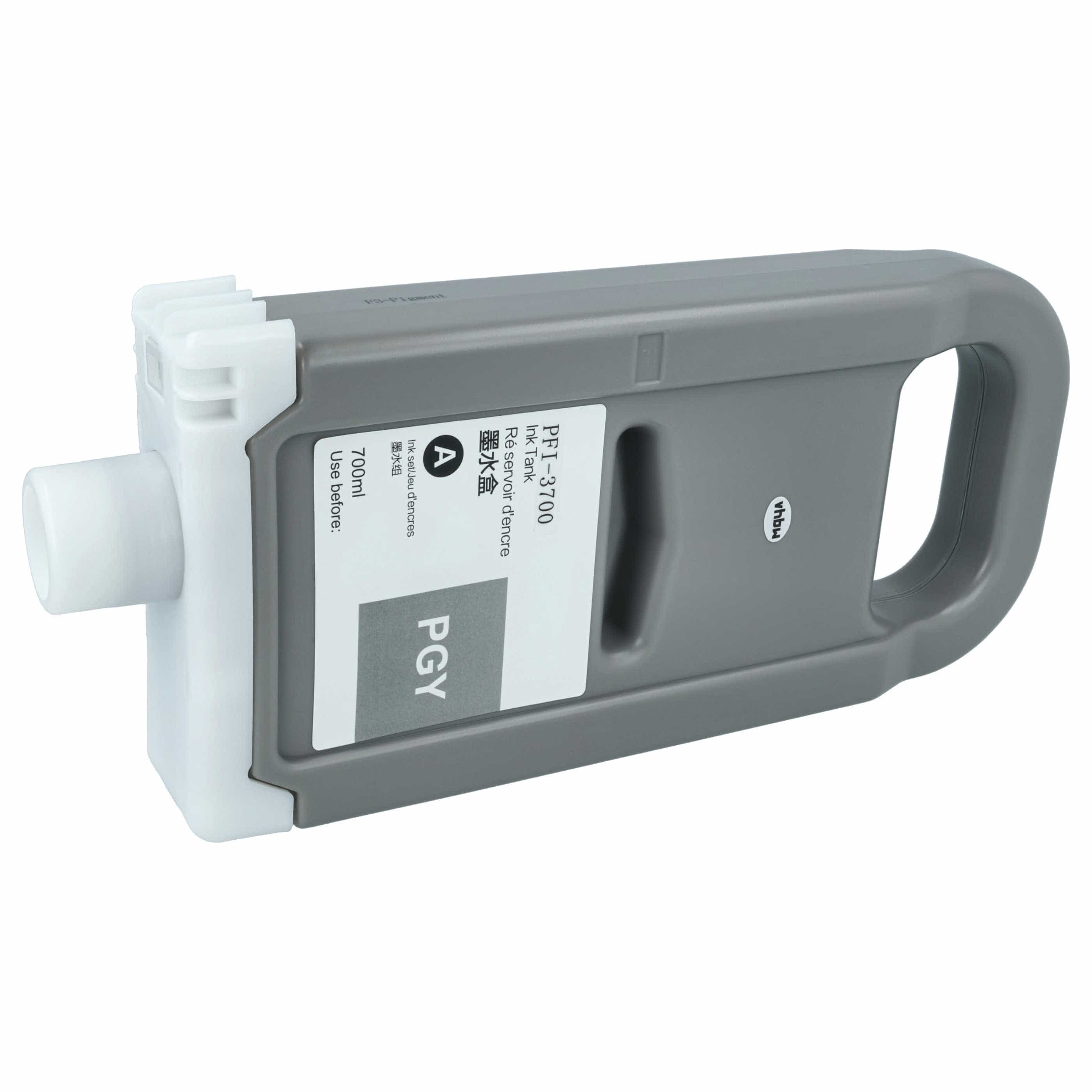 Ink Cartridge as Exchange for Canon PFI-3700 PGY for Canon Printer - Photo Grey 700 ml