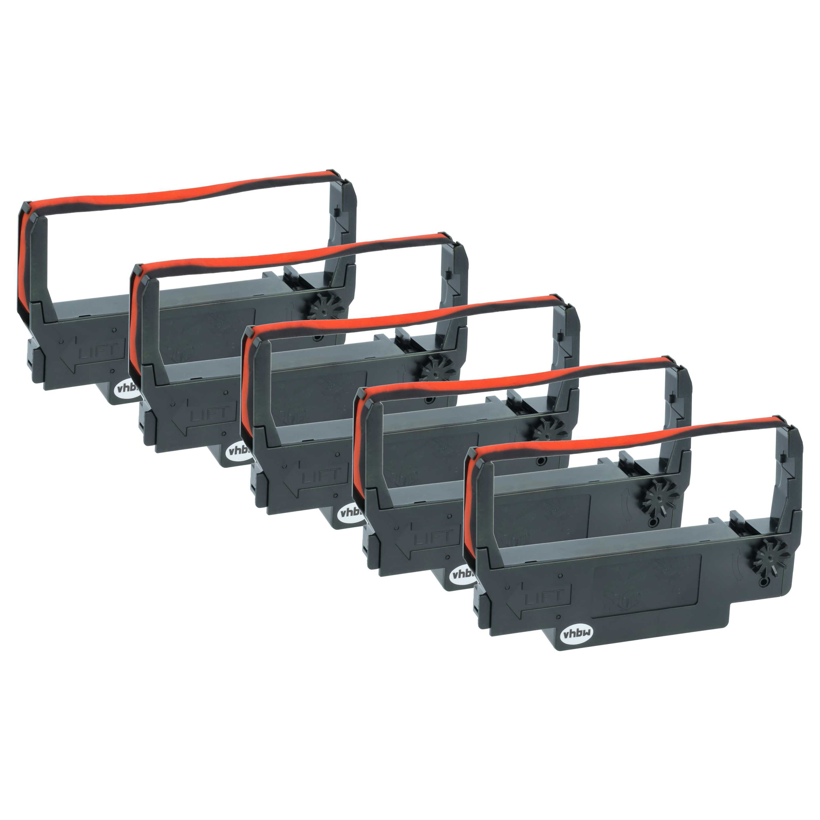 5x Ink Ribbon replaces ERC-38 B/R, ERC-30, ERC-34 for Hyundai Dot Matrix, Receipt Printer etc.