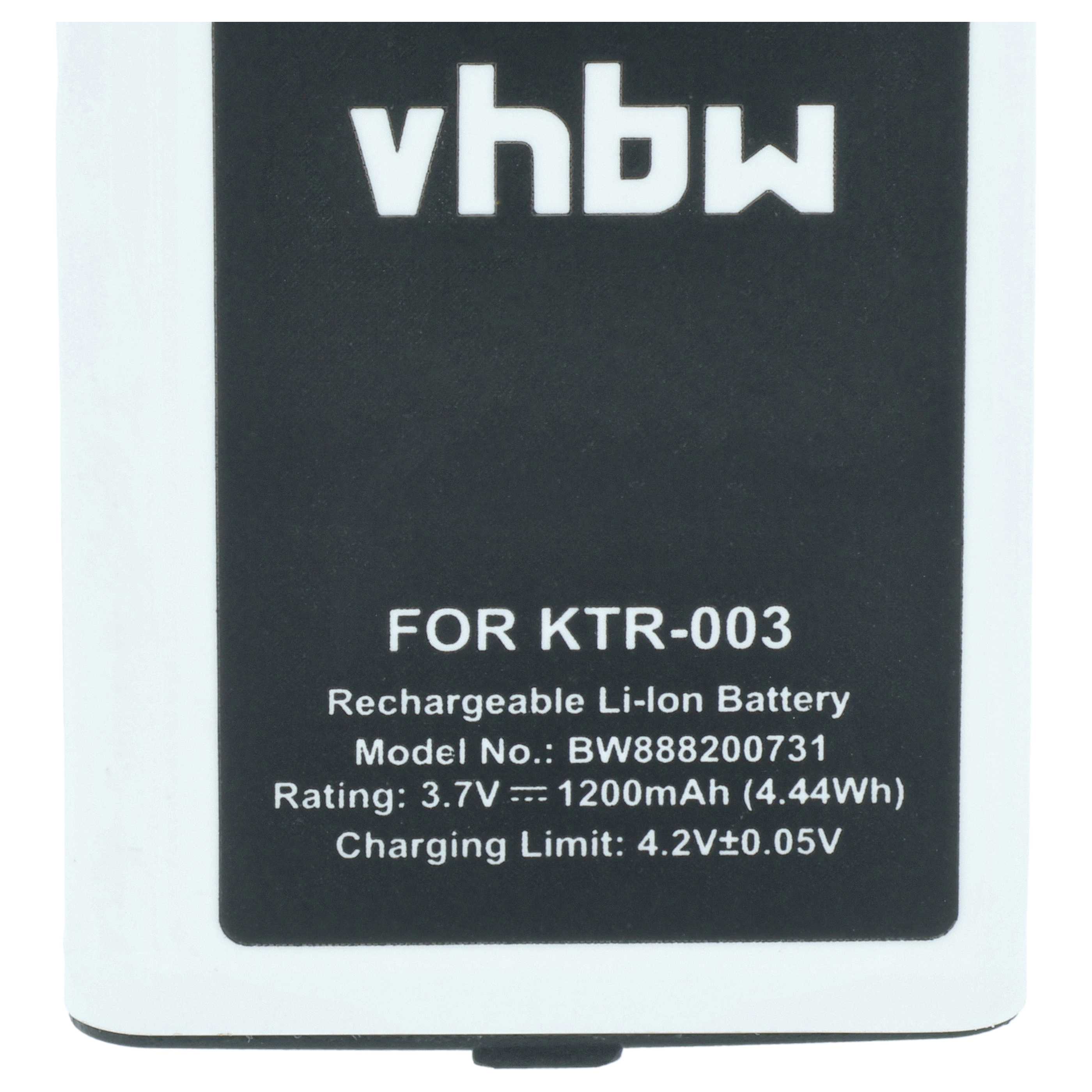 Games Console Battery replaces Nintendo KTR-003 - 1200 mAh 3.7 V Li-Ion