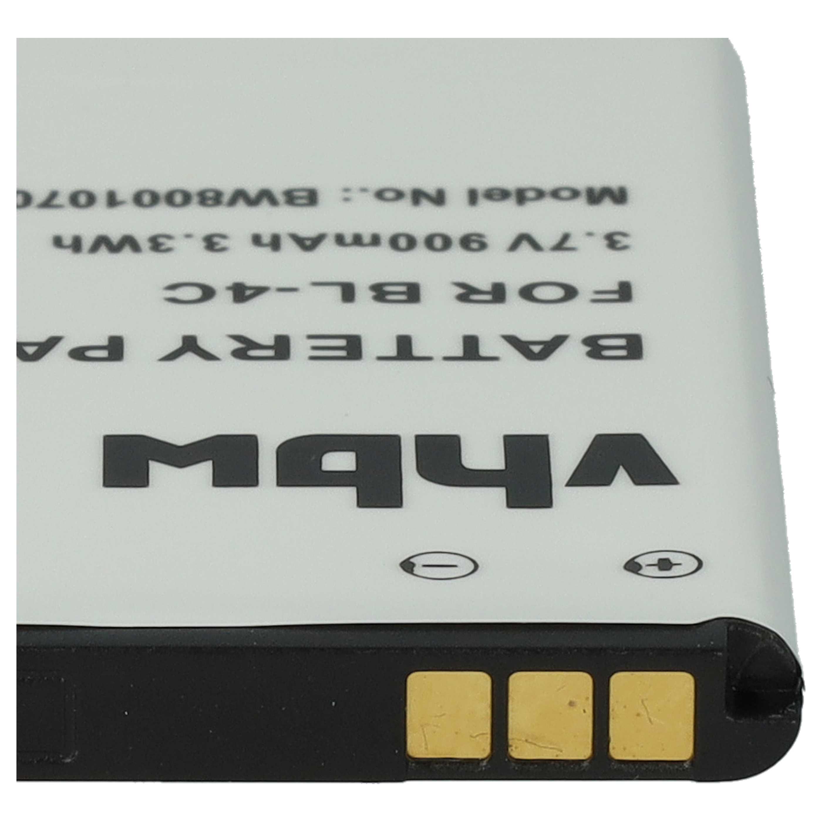 3x Akumulator do telefonu smartfona zamiennik BBK BL-4C - 900 mAh 3,7 V Li-Ion