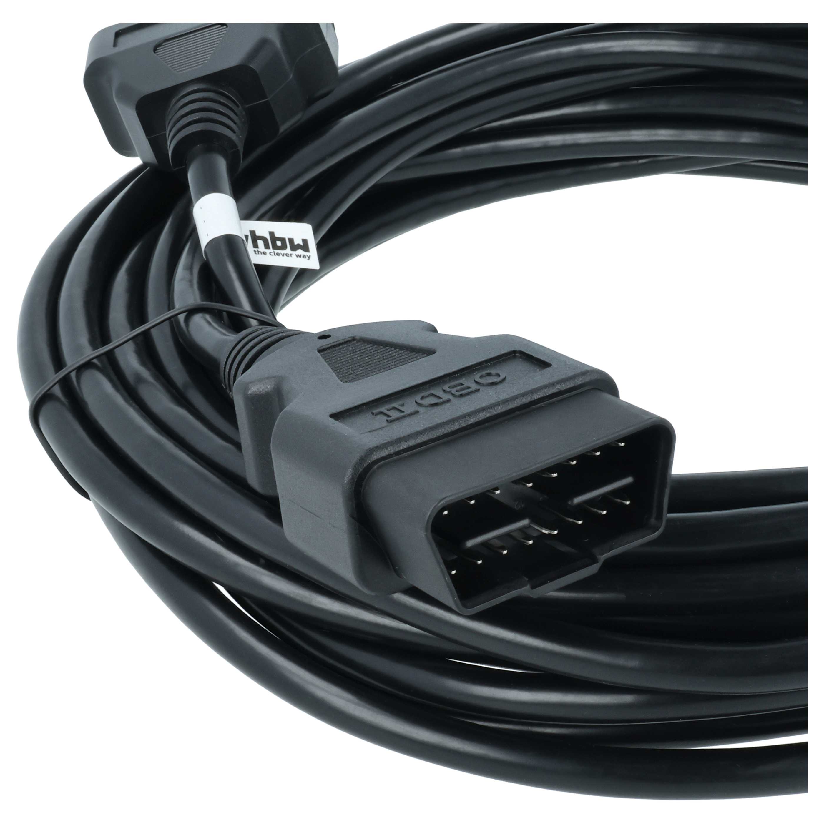 cable alargador OBD2 10m 16 pines (h) a 16 pines (m) para coche, turismo