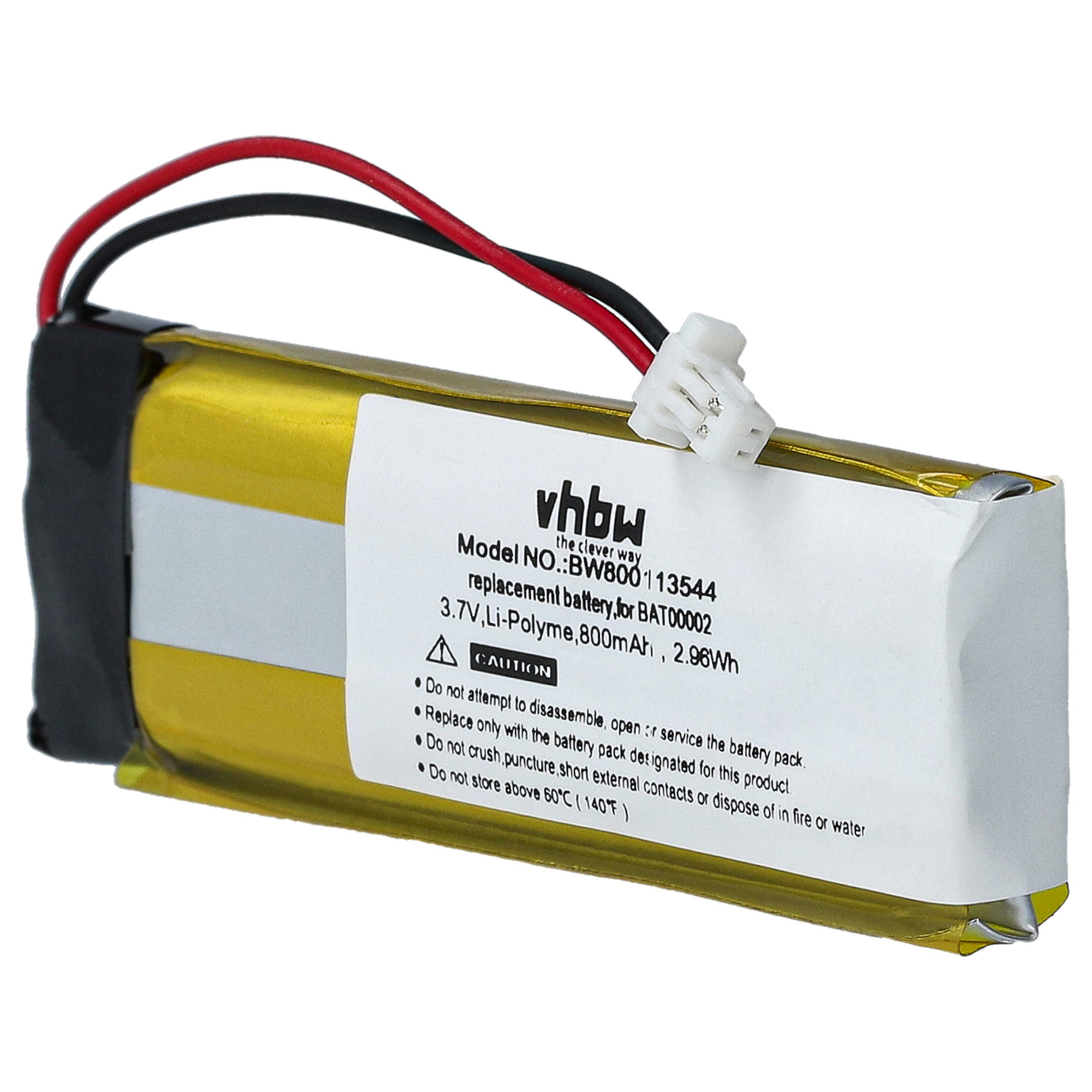 Akumulator do słuchawek bezprzewodowych zamiennik Cardo BAT00004 - 800 mAh 3,7 V LiPo