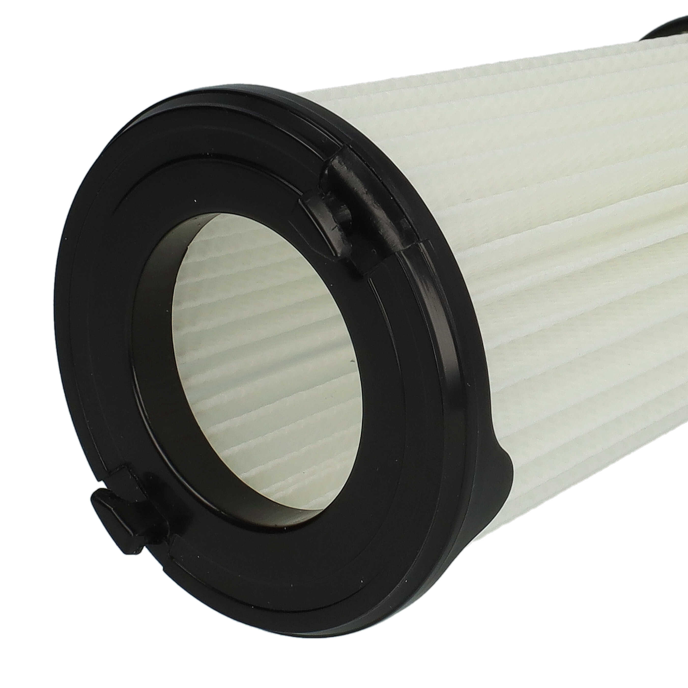 4x pleated filter replaces AEG AEF150, 9001683755, 90094073100 for Electrolux Vacuum Cleaner, black / white