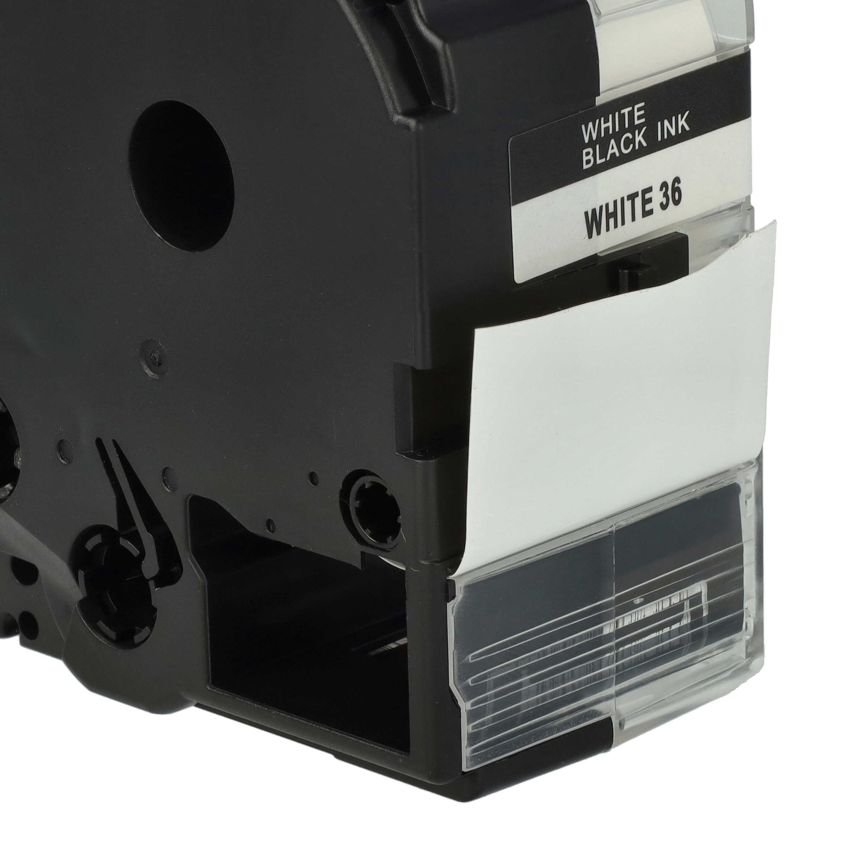 50x Label Tape replaces Epson LC-7WBN - 36 mm Black to White