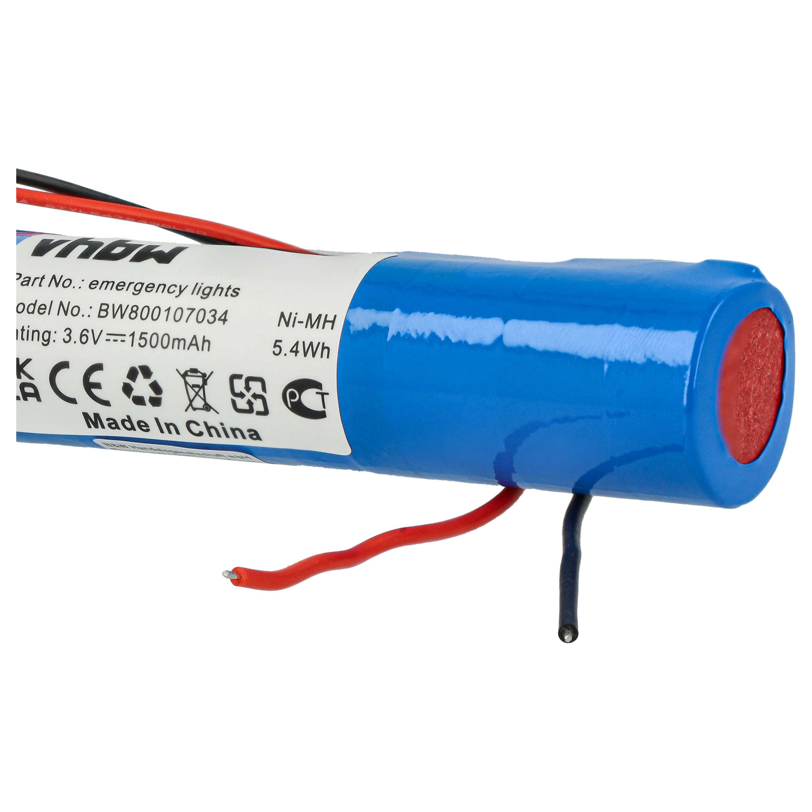 Akumulator do oświetlenia awaryjnego - 1500 mAh 3,6 V NiMH + kabel