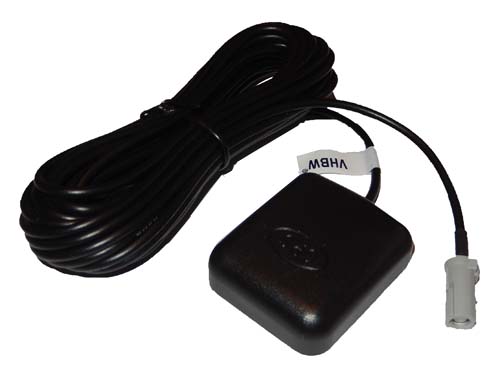 vhbw Antenne GPS compatible avec système de navigation - Pied magnétique avec connexion AVIC, 5 m, noir