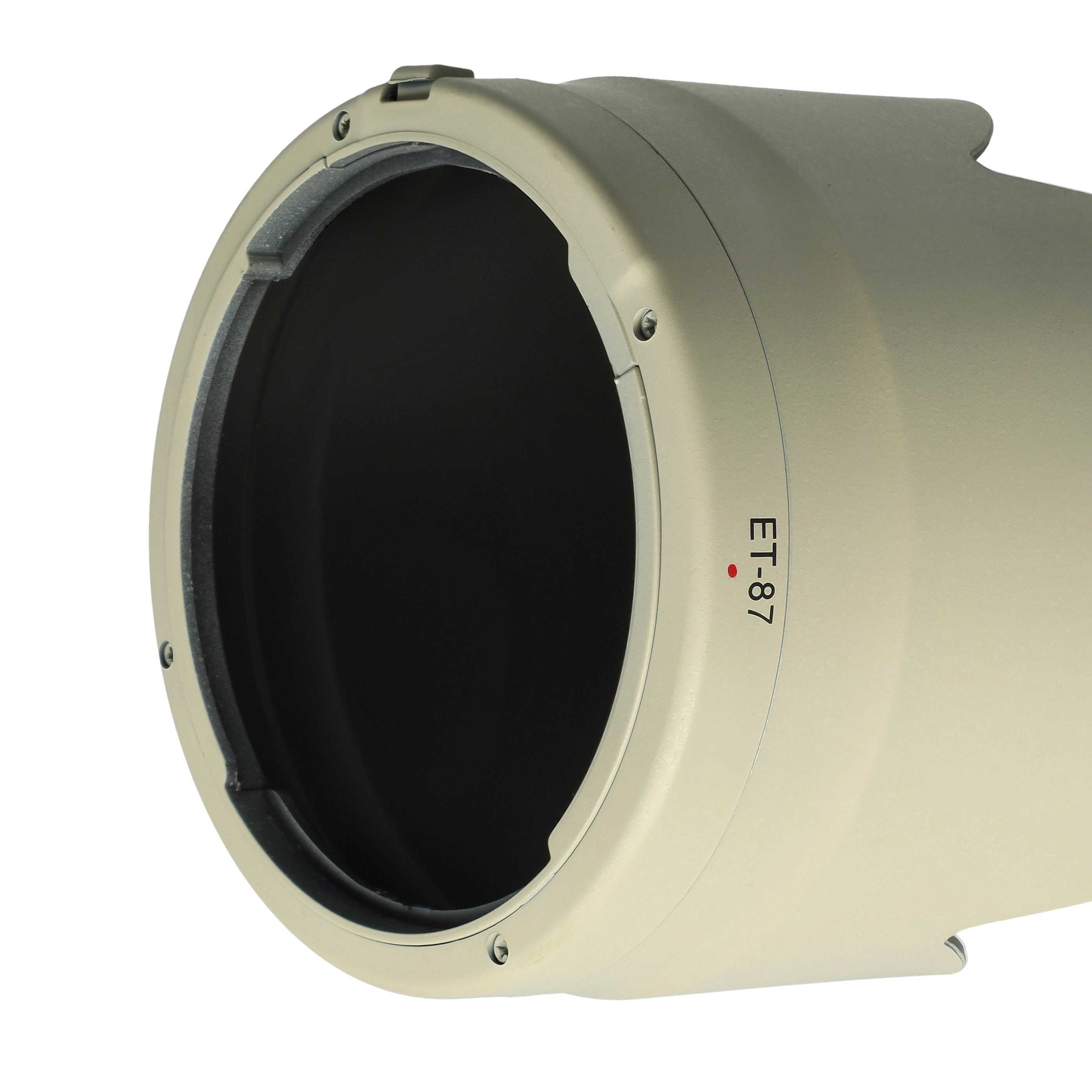 Lens Hood replaces Canon ET-87 for Canon Lens with 77 mm Diameter, plastic, white / grey
