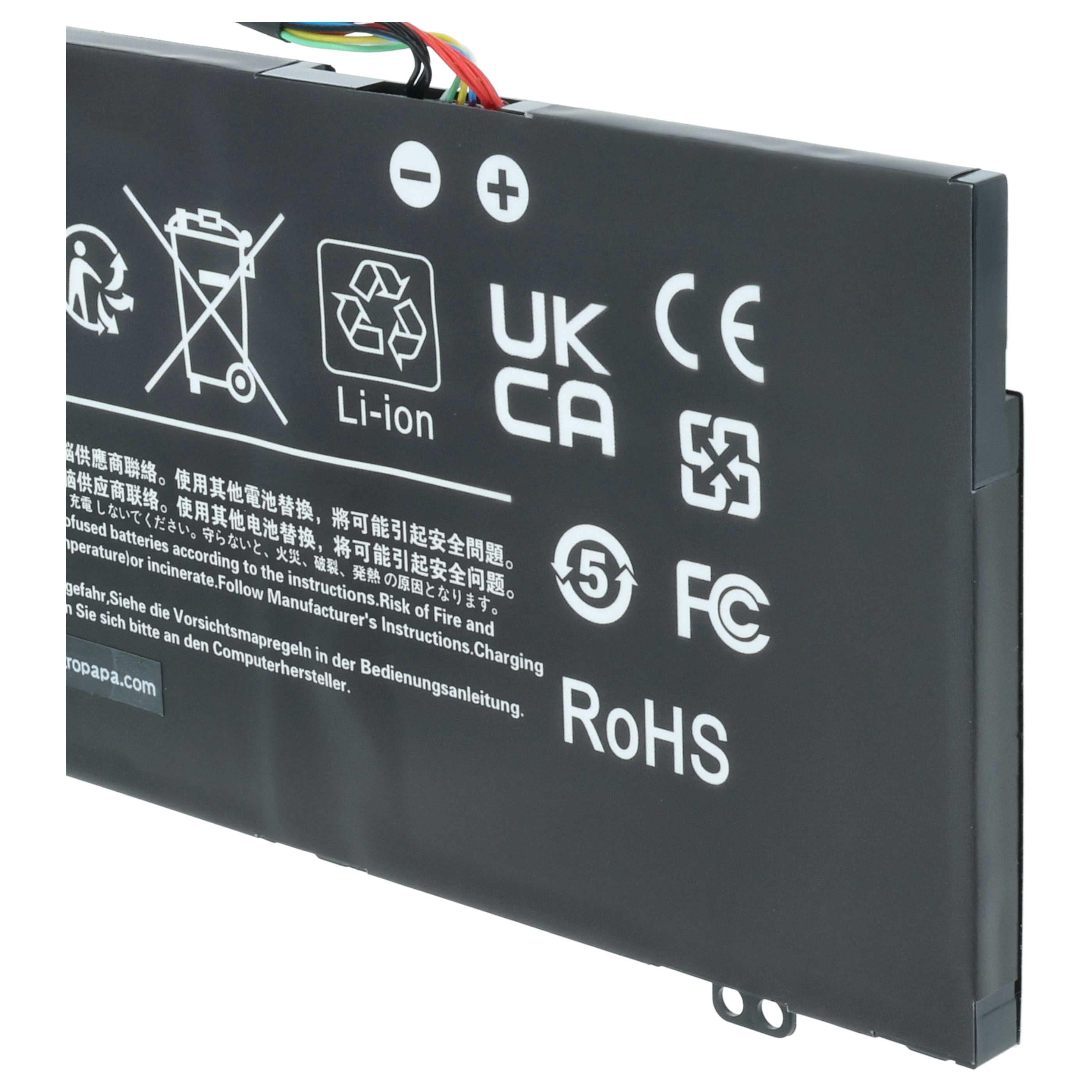 Akumulator do laptopa zamiennik Acer 3ICP7/61/80, AC17A8M - 5300 mAh 11,55 V Li-Ion, czarny