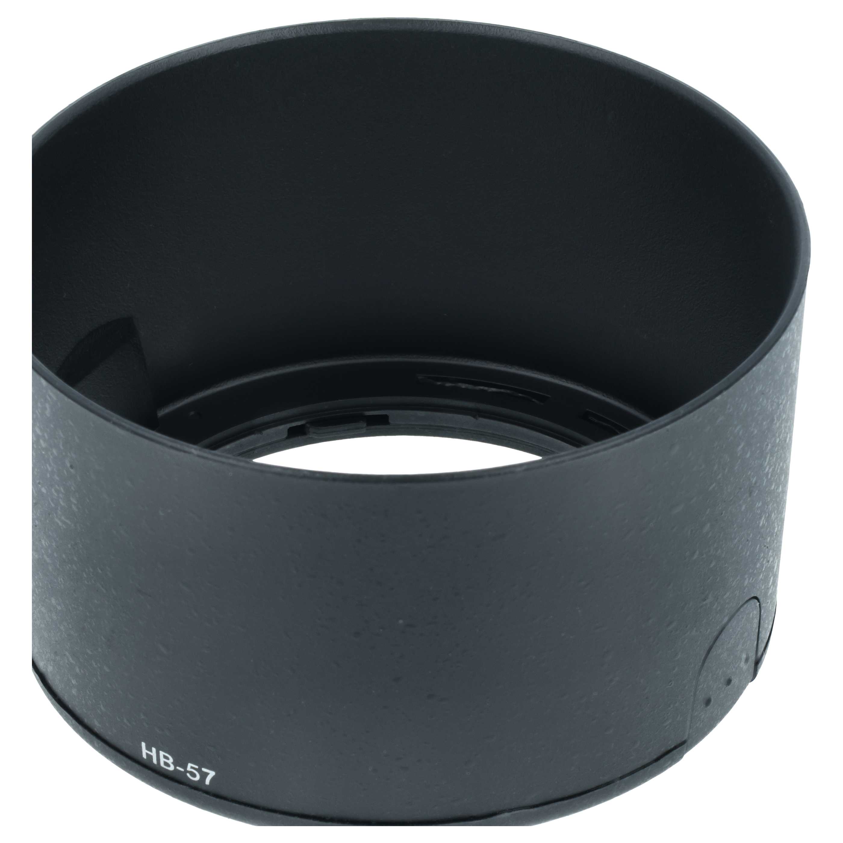 Lens Hood replaces Nikon HB57, HB-57 for Nikon Lens with 58 mm Diameter, plastic, black