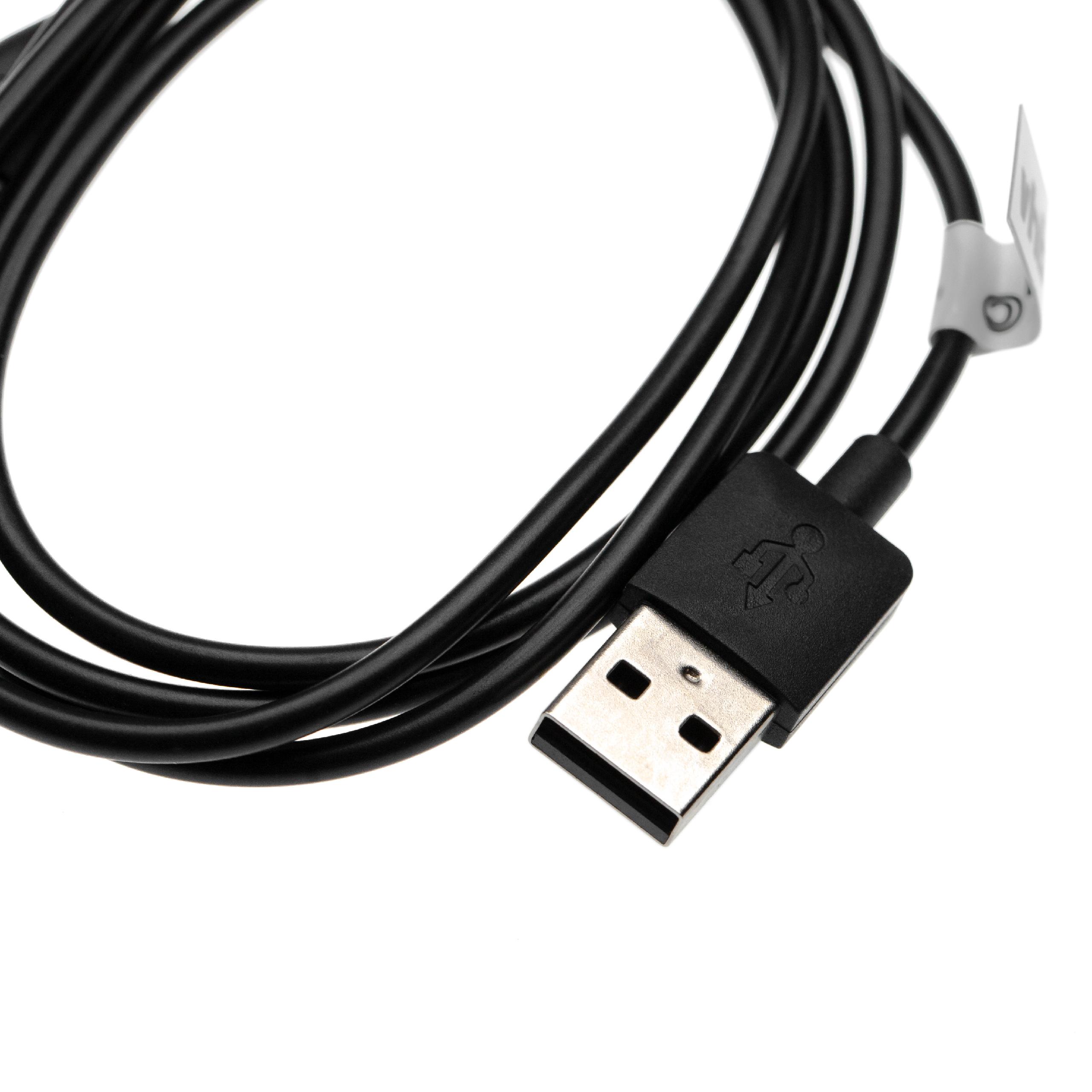 Charging Cable suitable for 3 Fitness Tracker - Micro USB Cable, 100cm, black