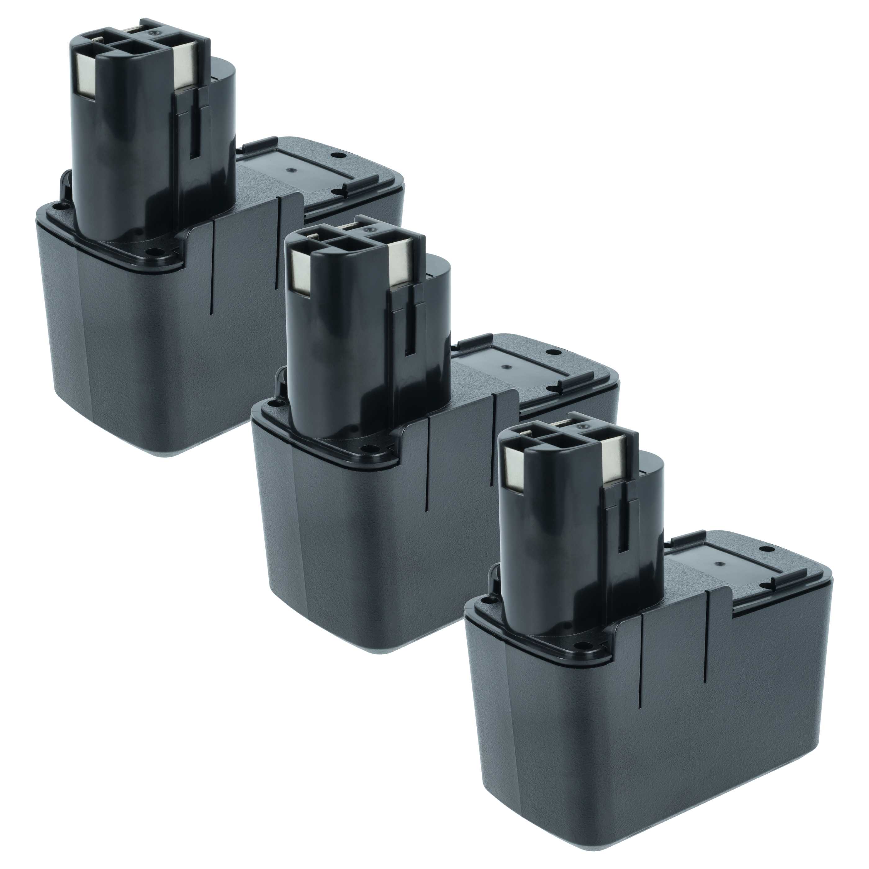 Akku (3x Stück) 12V als Ersatz für Bosch 2 607 335 055, 2 607 335 054, 2 607 335 071 - 3,3Ah, NiMH