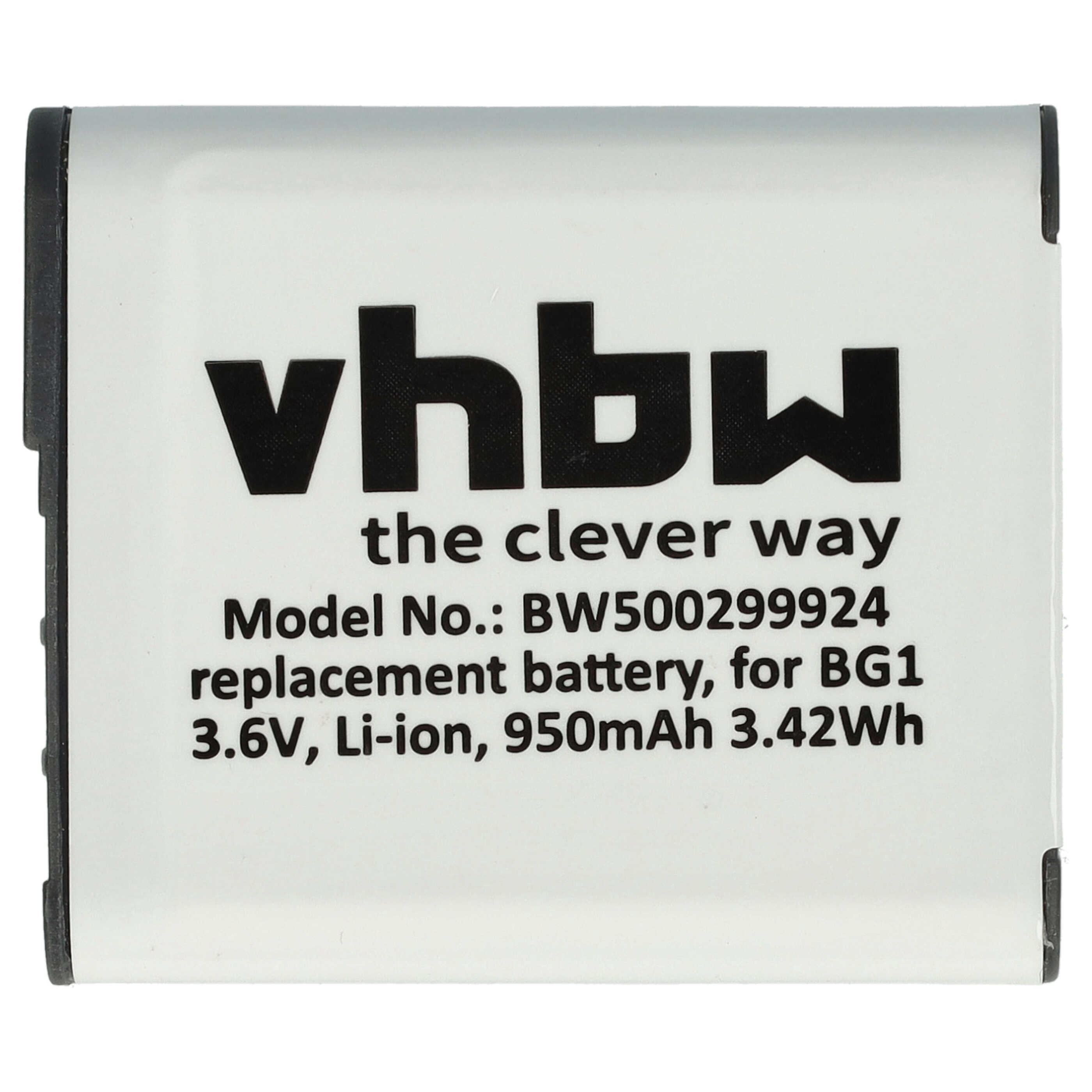 3x Akumulator do aparatu cyfrowego zamiennik Sony NP-FG1, NP-BG1 - 950 mAh 3,6 V Li-Ion