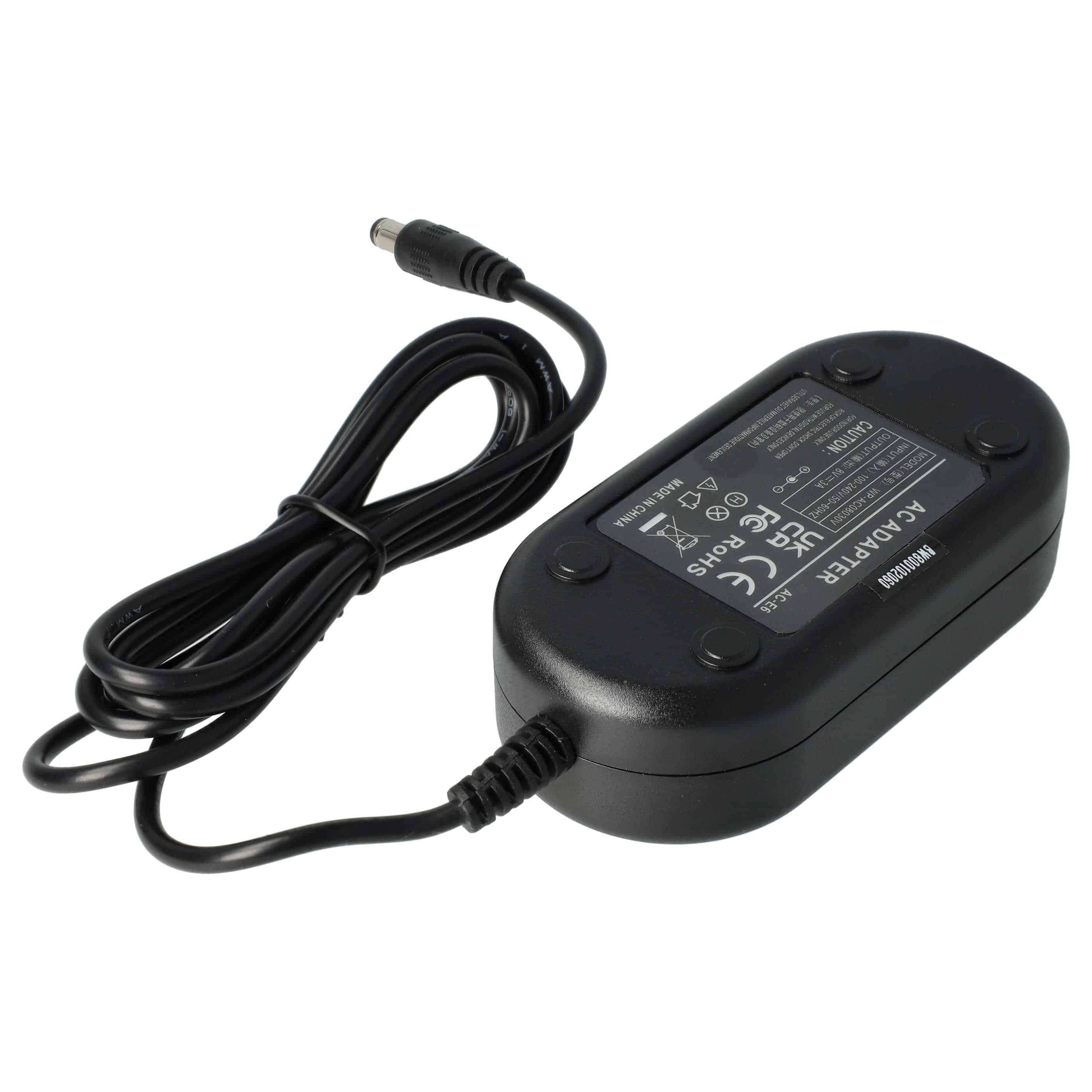 Power Supply replaces ACK-E6 for Blackmagic Camera + DC Coupler as Canon - 2 m, 8.1 V 2.0 A