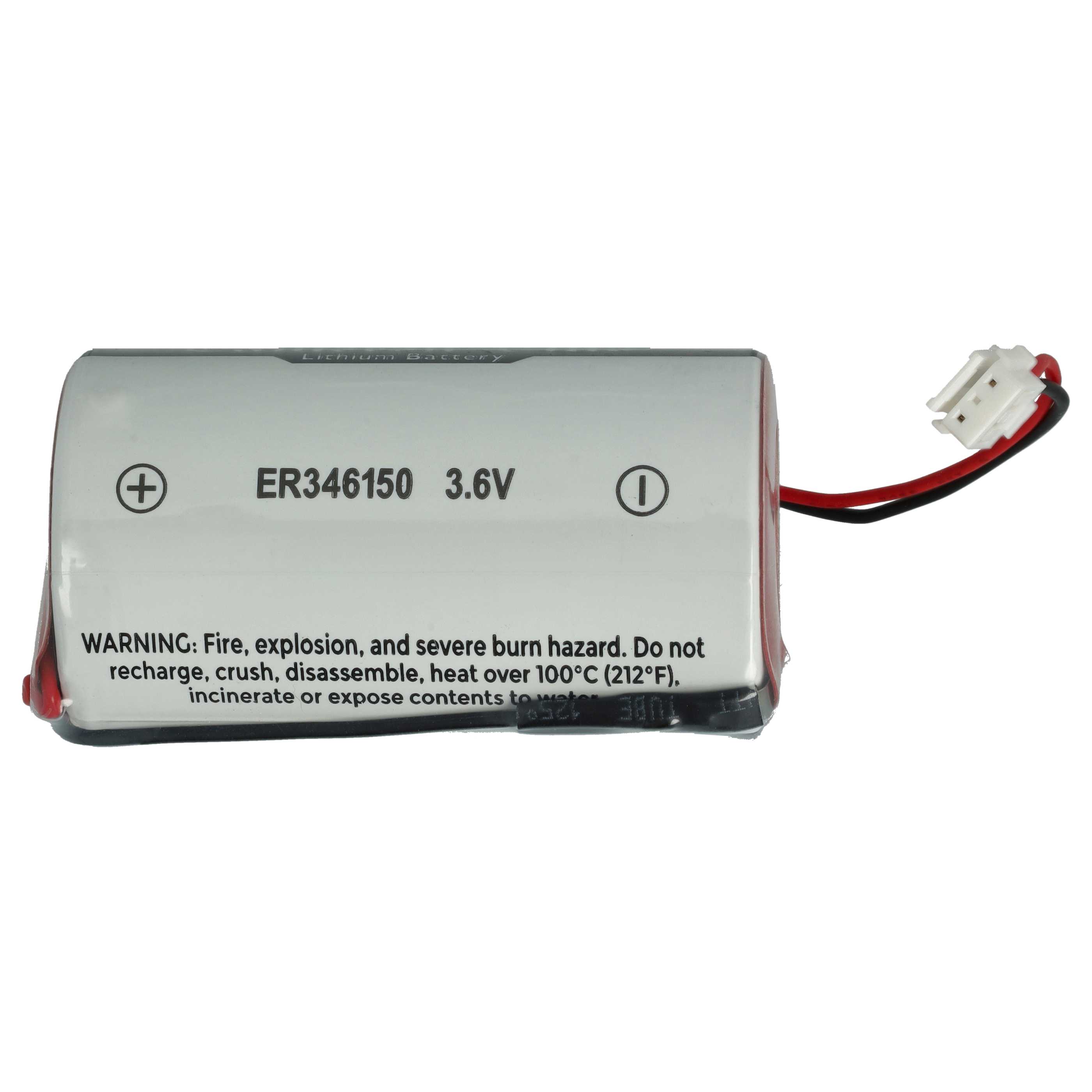 5x Piles remplace DSC ER34615M-T1, ER346150, WT4911BATT pour centrale d'alarme DSC - 14500mAh 3,6V Li-MnO2