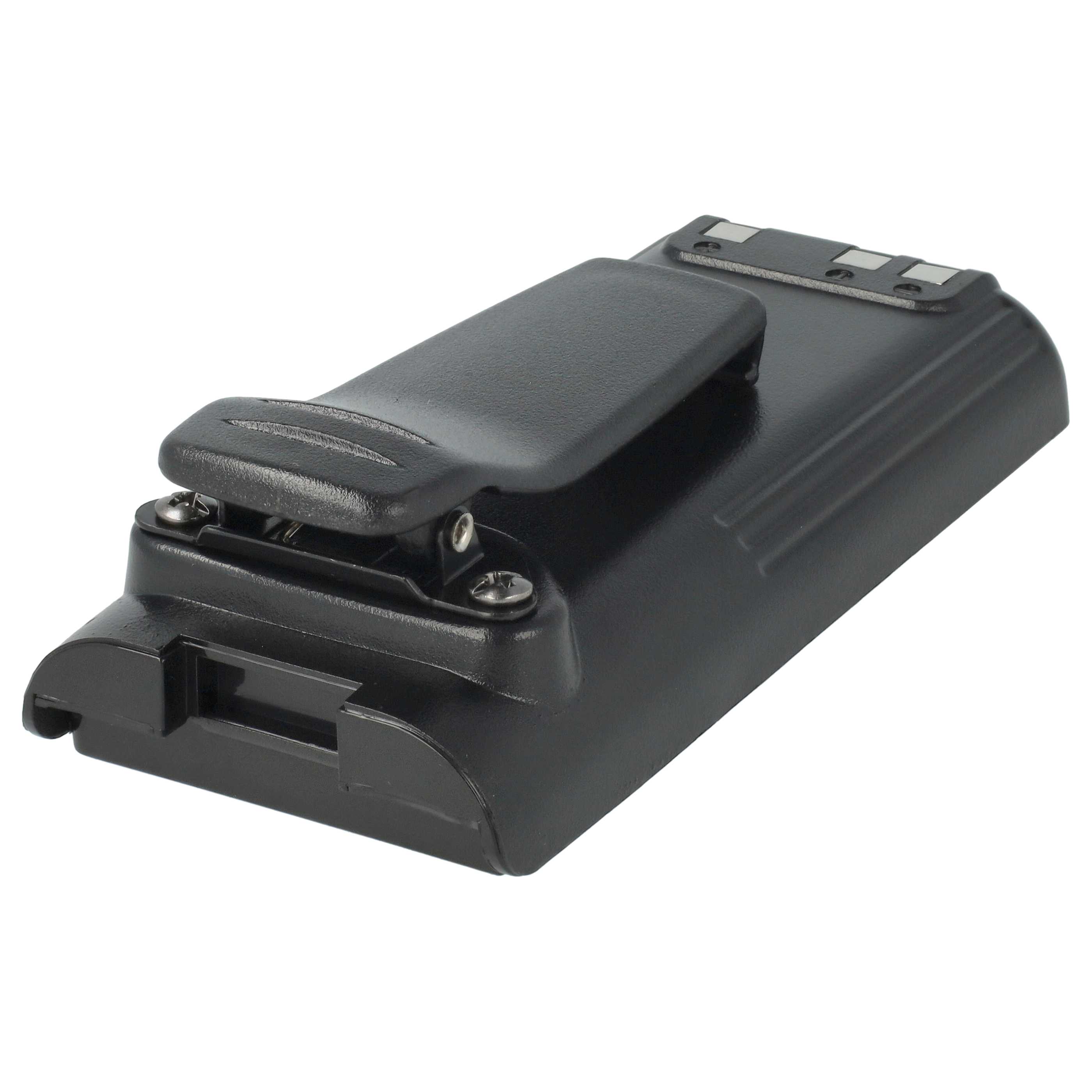 Radio 2x Battery replaces Icom BP-210N, BP-211, BP-210, BP-209N, BP-209 - 1650 mAh 7.2 V NiMH + Belt Clip