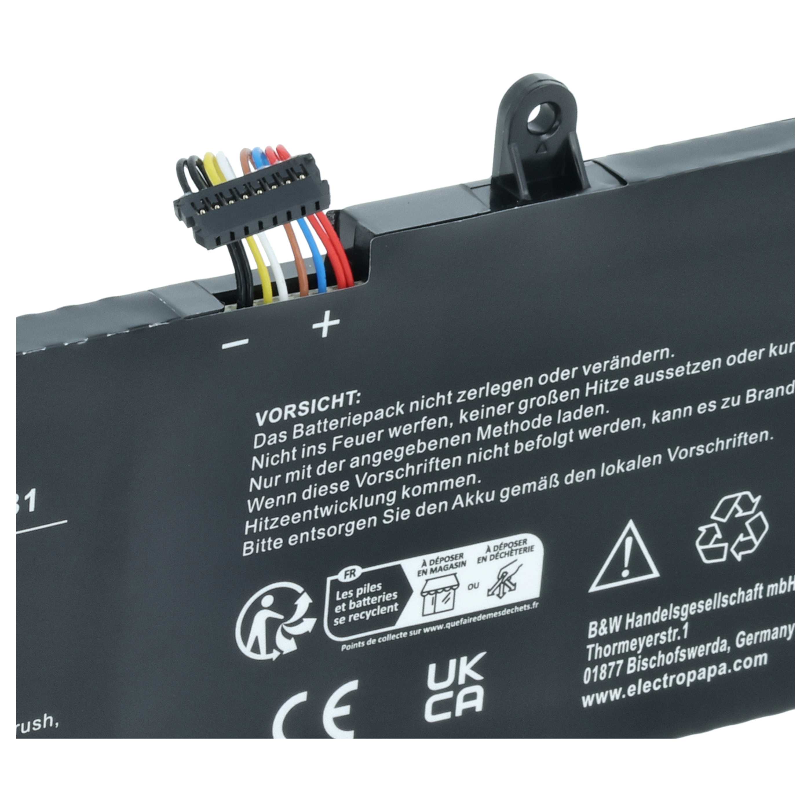 Akumulator do laptopa zamiennik Lenovo L16C2PB2, L16L2PB1, L16L2PB2, L16L2PB3 - 3900 mAh 7,5 V LiPo, czarny