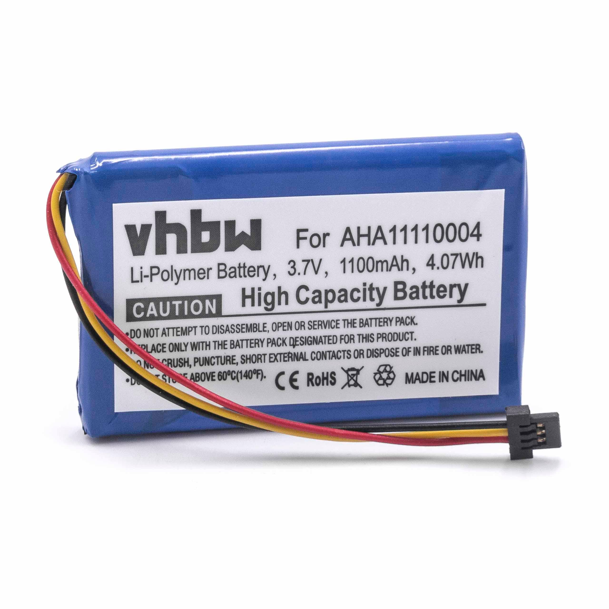 Batterie remplace TomTom P6, P5, AHA11110004 pour navigation GPS - 1100mAh 3,7V Li-ion