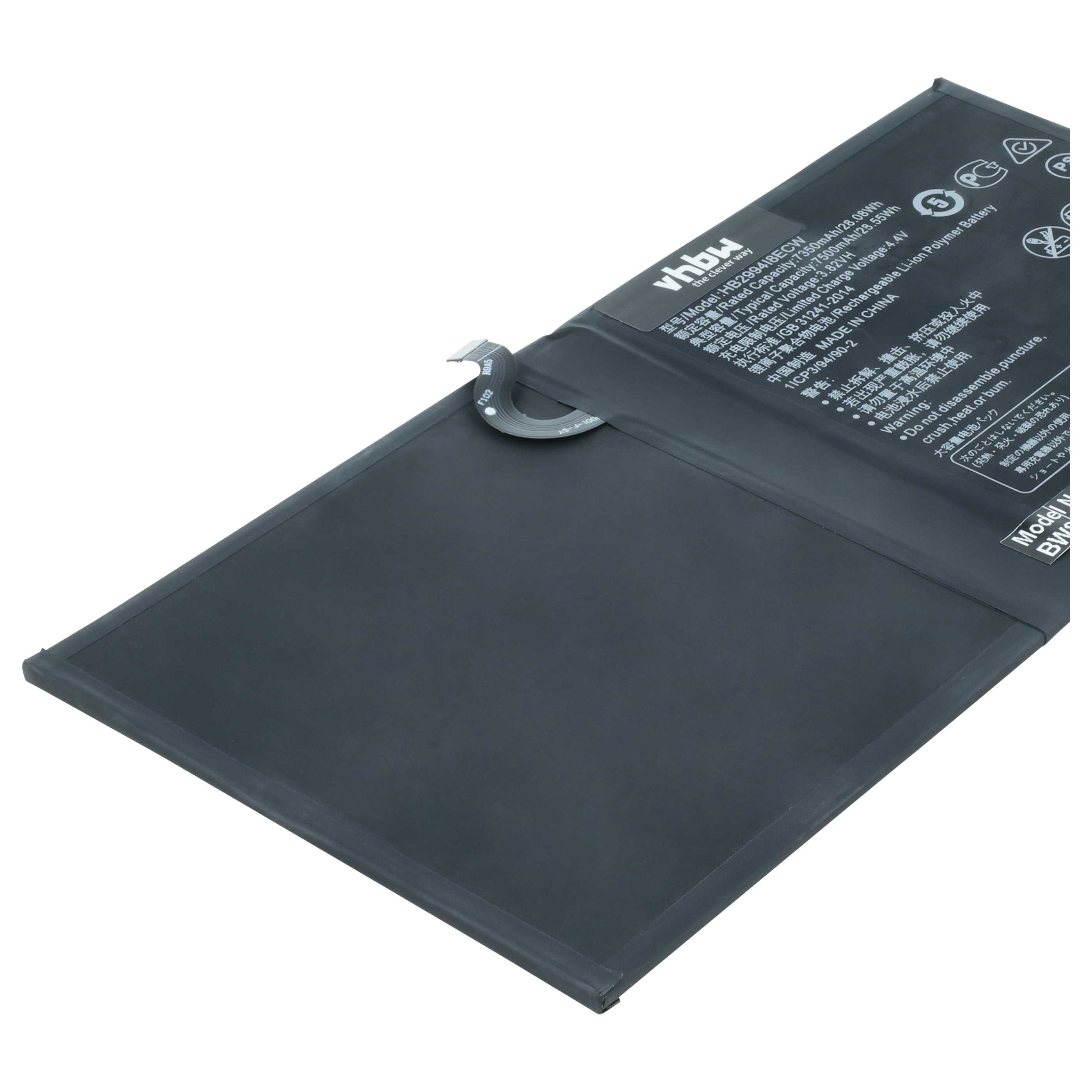 Tablet Battery suitable for Huawei Mediapad M5 - 7300 mAh 3.85 V Li-polymer
