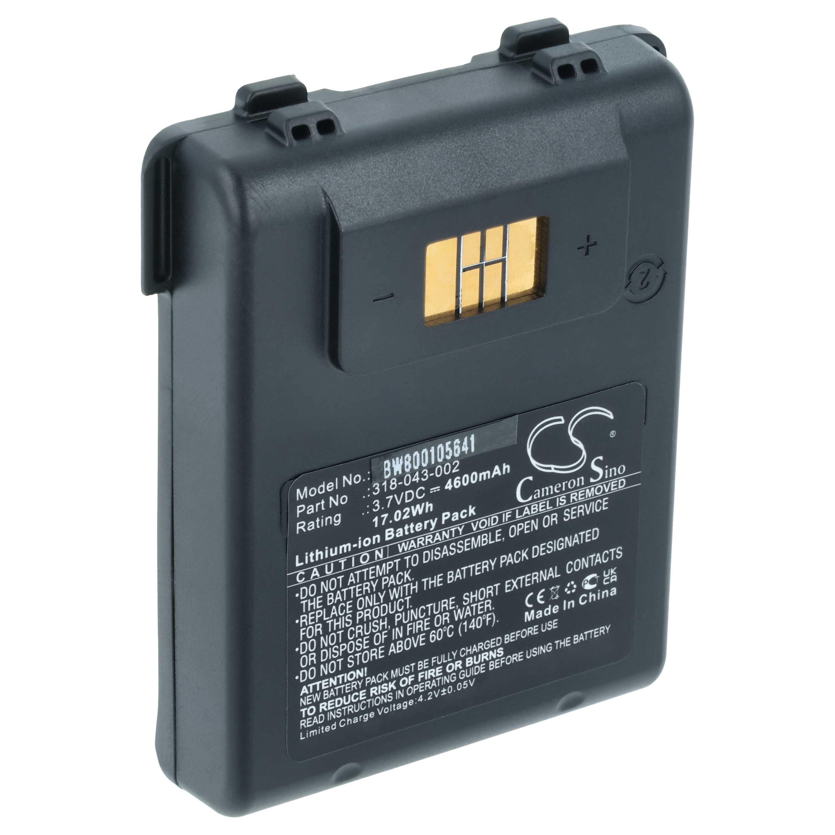 Akumulator do czytnika kodów kreskowych zamiennik Intermec 318-043-002, 1000AB01 - 4600 mAh 3,7 V Li-Ion
