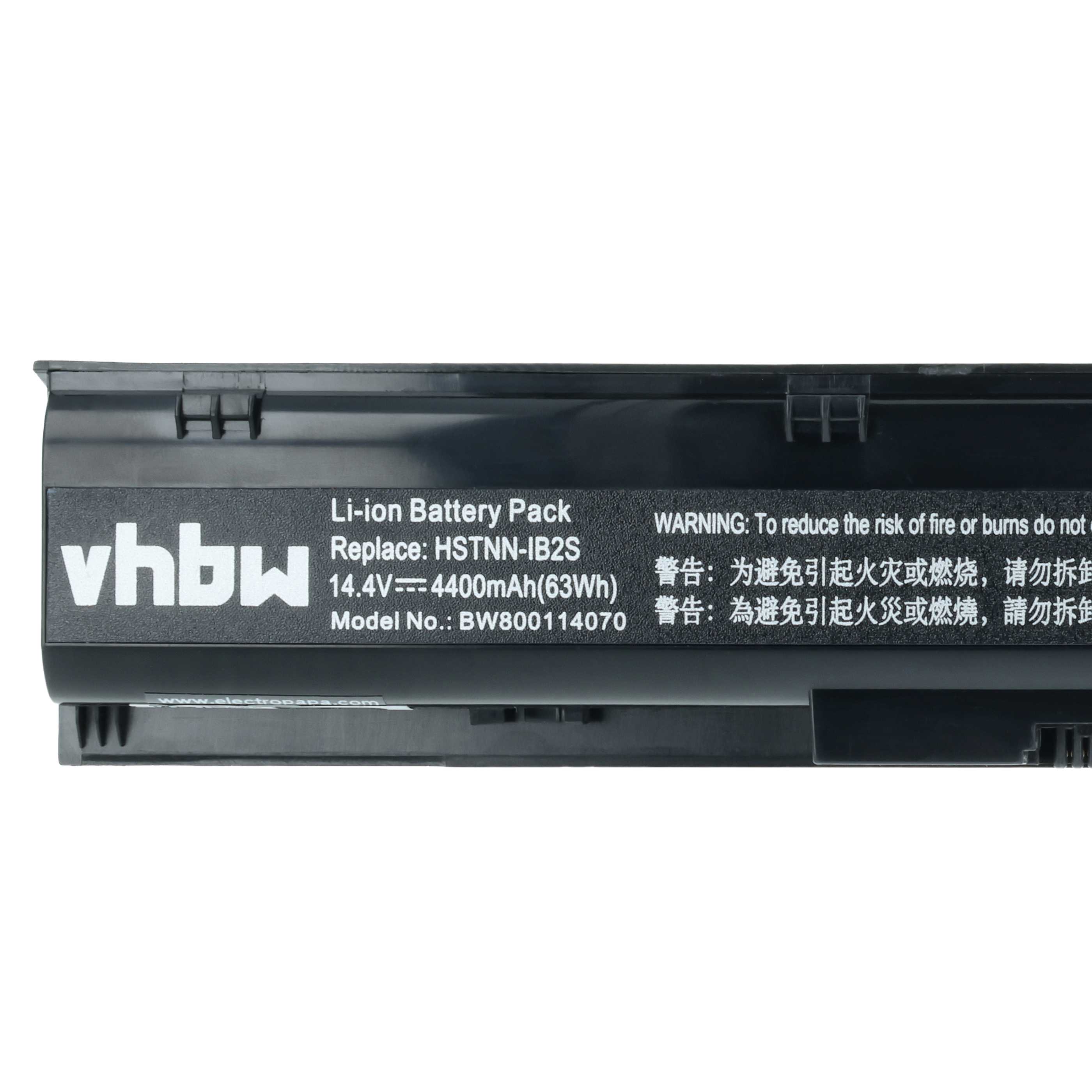Akumulator do laptopa zamiennik HP 633734-421, 633734-151, 633734-141 - 4400 mAh 14,4 V Li-Ion, czarny