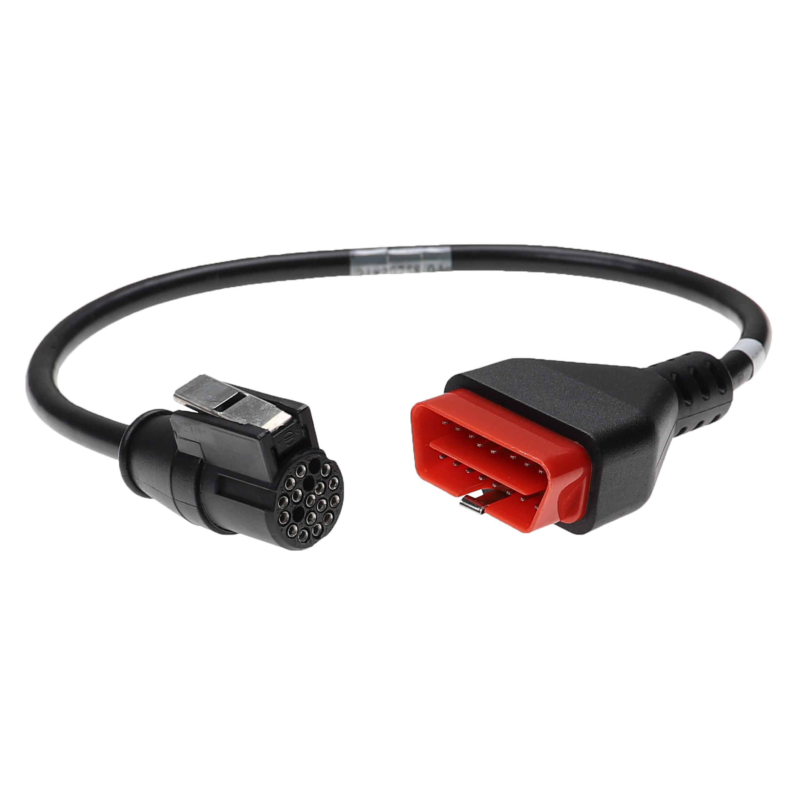 vhbw OBD2 Adapter can clip 19 pin to OBD2 16 pin std socket suitable for , Renault, Dacia - 54 cm