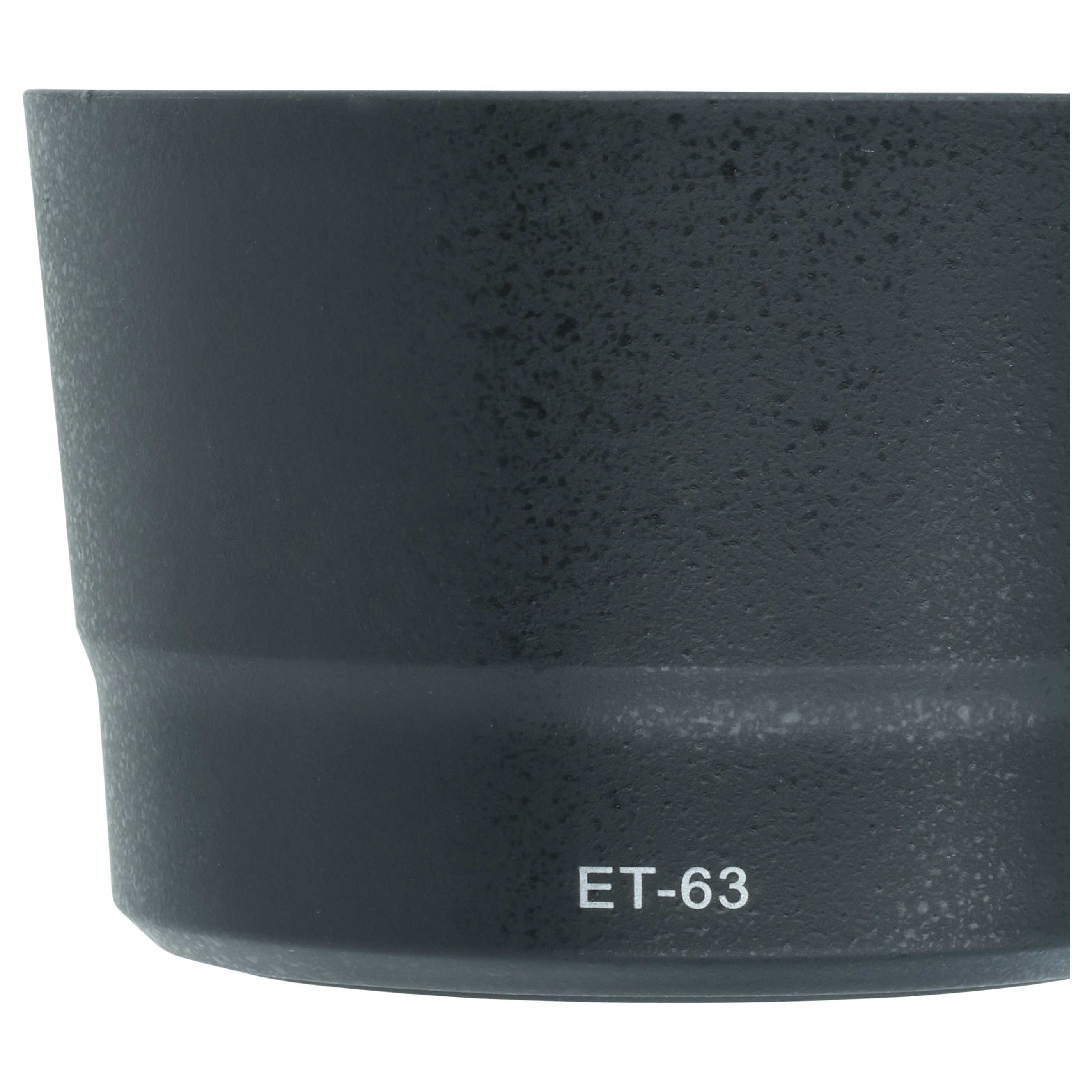 Osłona przeciwsłoneczna 58 mm na obiektyw zamiennik Canon ET-63, 8582B001 - okrągły, czarny, plastik