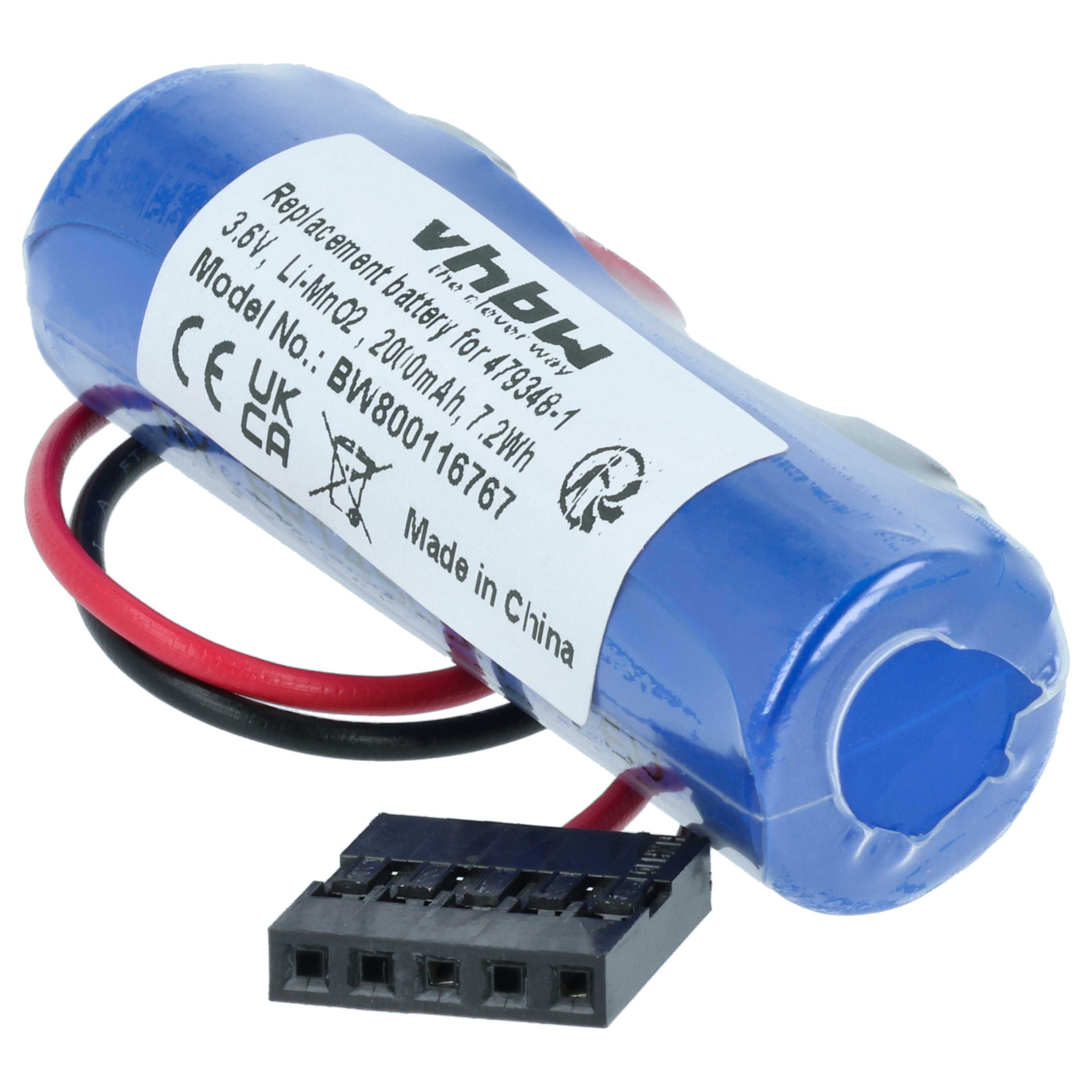 2x Batería reemplaza Toshiba ER6V, 479348-1 para controlador (2000 mAh, 3,6 V, Li-MnO2)
