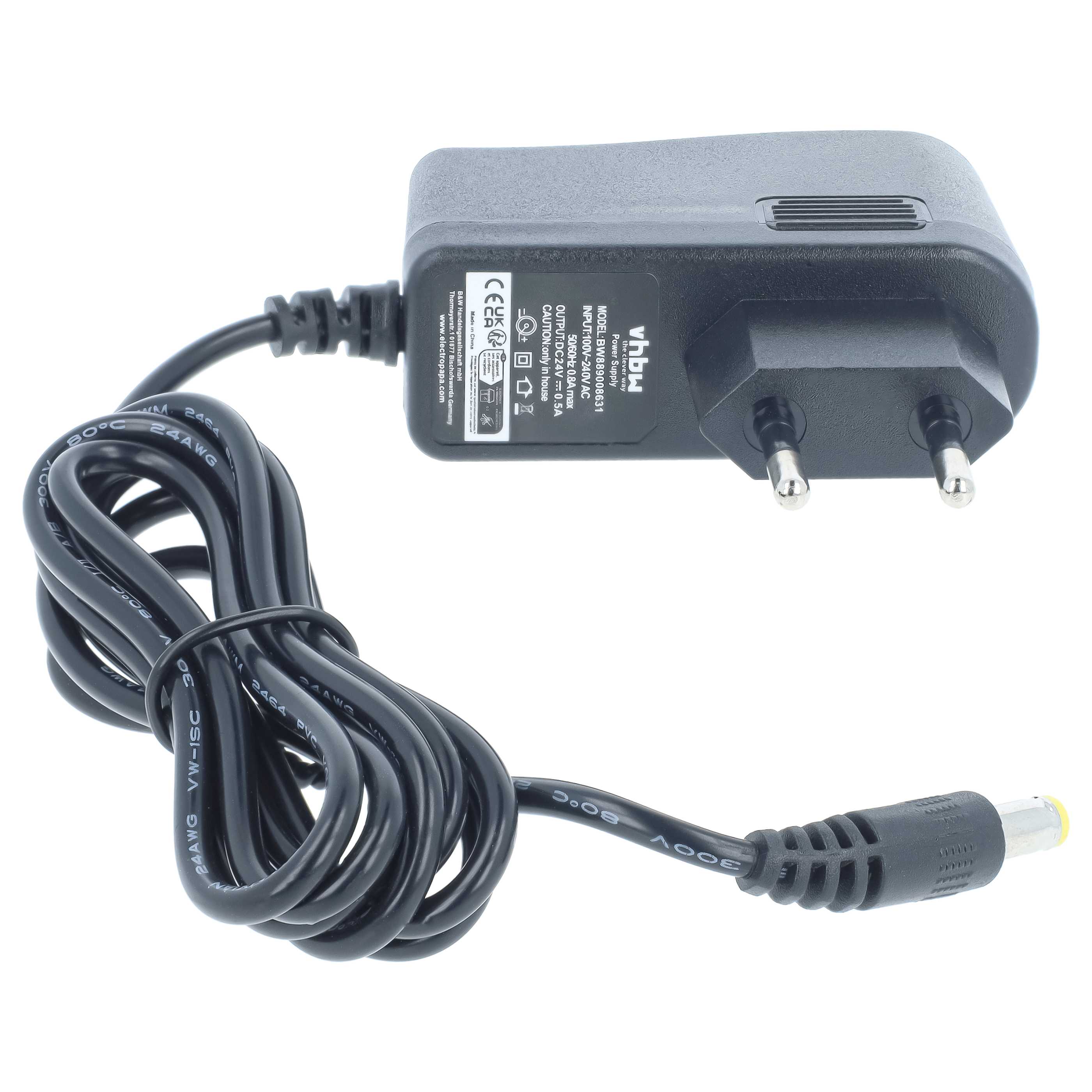 Netzteil für Saugroboter wie Ariete BRICIOLA 2711, 2712, 2717, ersetzt AT5185750200, 24 V, 0.5 A