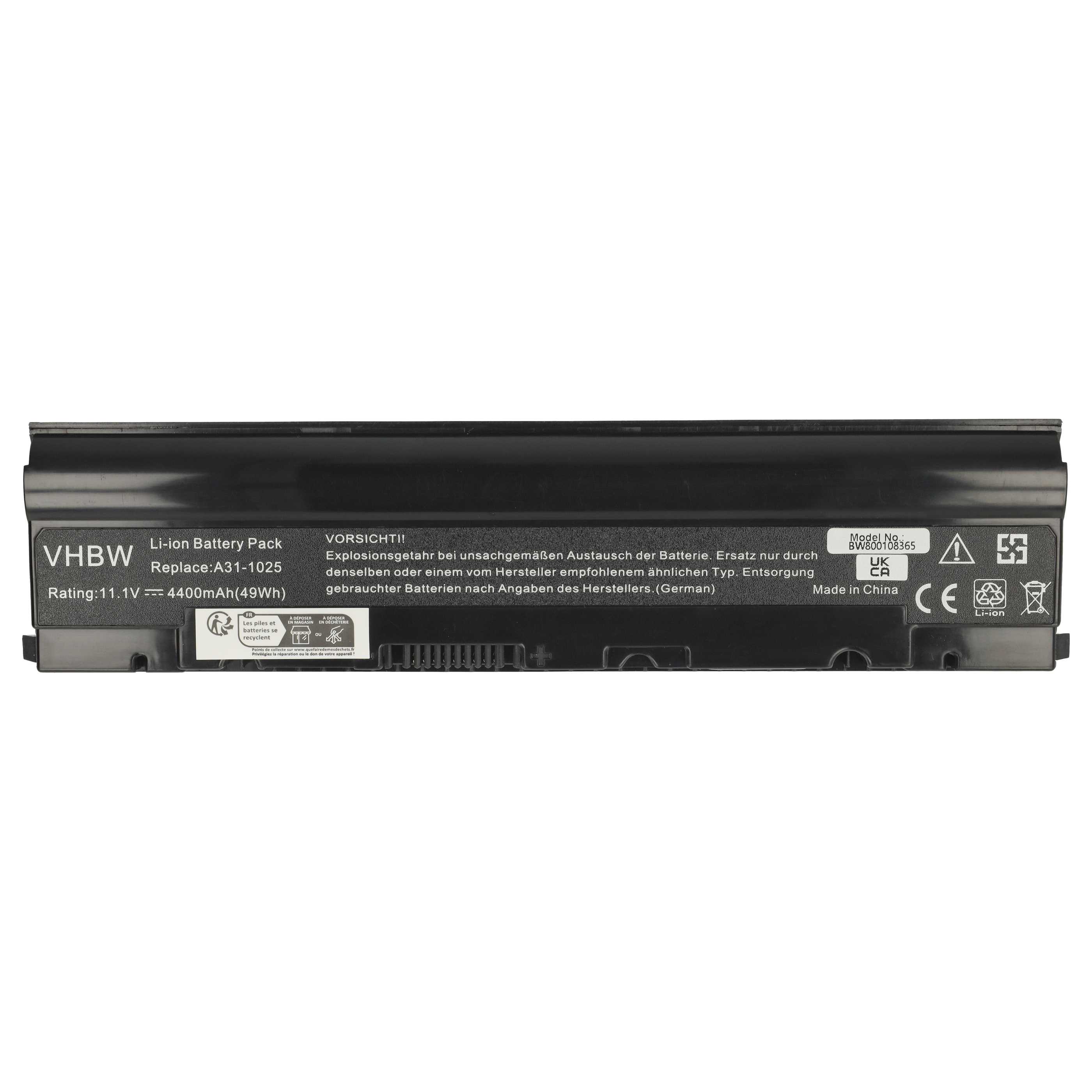 Akumulator do laptopa zamiennik Asus A31-1025, A32-1025 - 4400 mAh 10,8 V Li-Ion, czarny