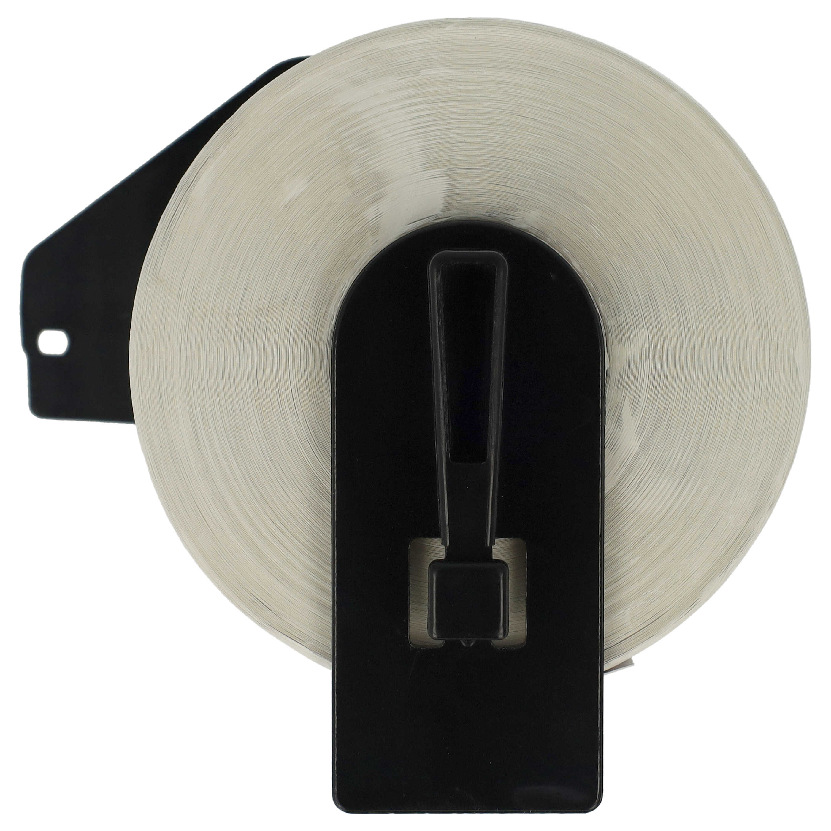 2x Label Roll replaces Brother DK-44205 Labeller - Premium 62 mm x 30.48 m + Holder