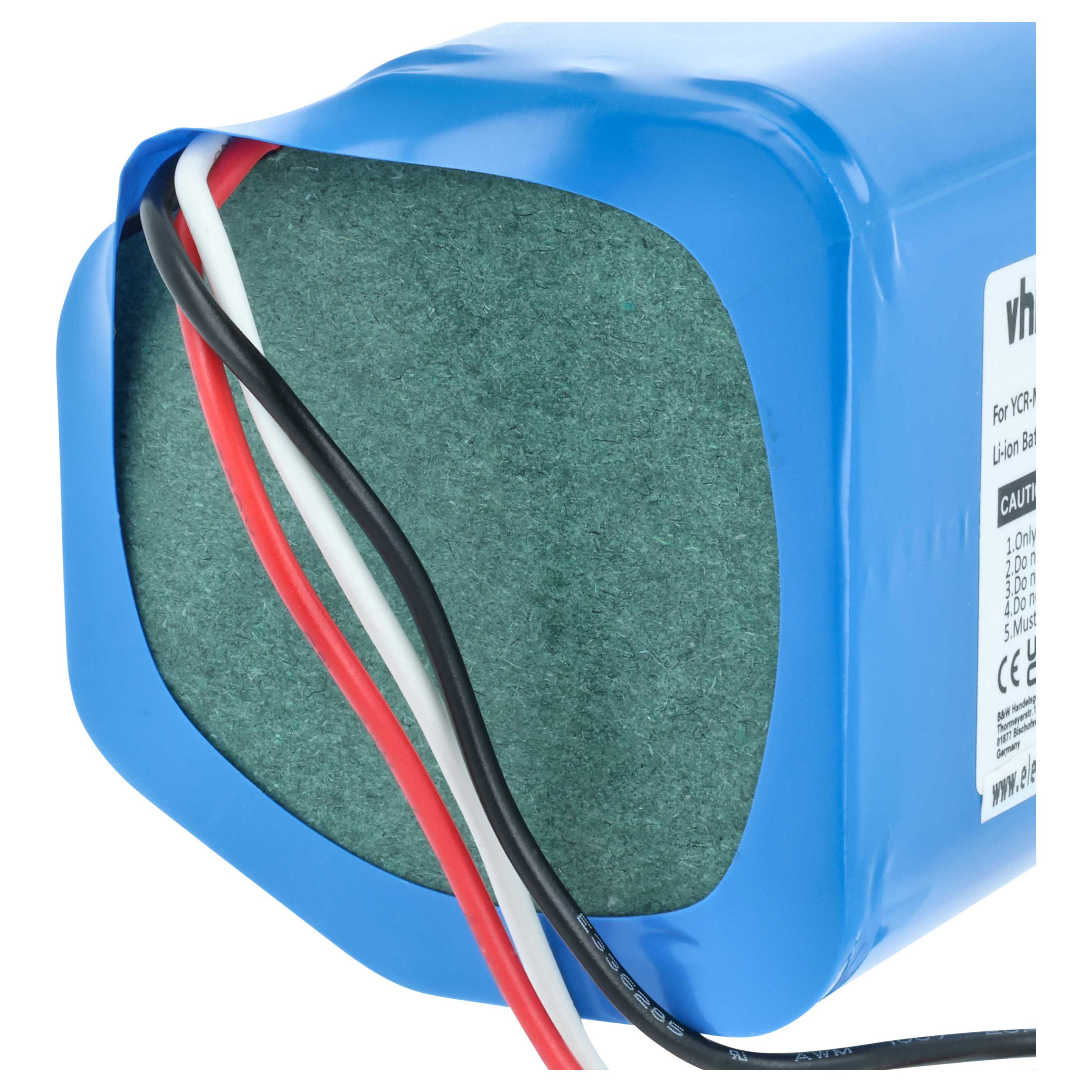 Battery replaces iClebo YCR-MT12-S1, YCR-M07-20W for iClebo etc. 5200mAh, 14.52V, Li-Ion