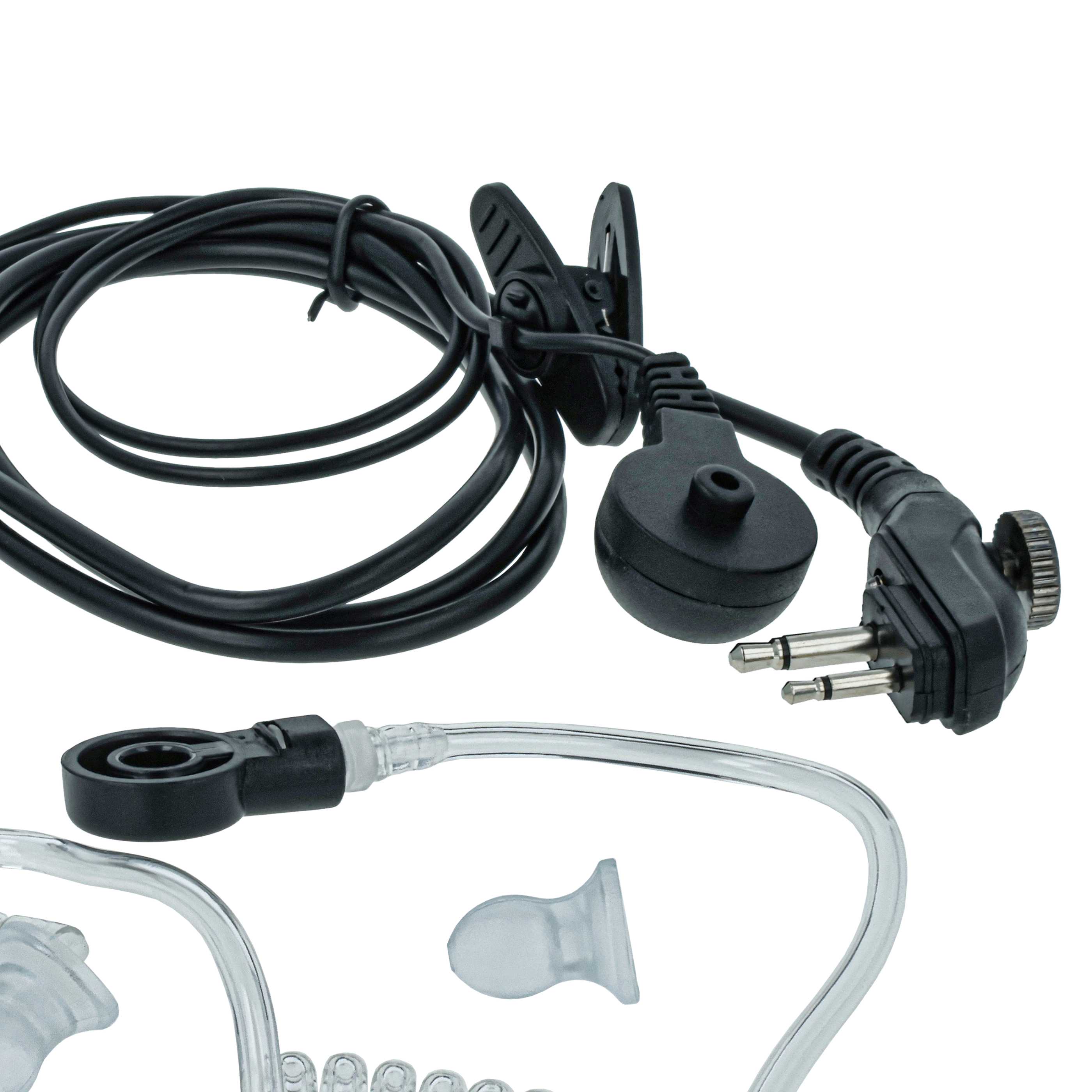 10x Słuchawka z mikrofonem do radiotelefonu Hyt / Hytera PD500 - mikrofon PTT + klips + fonowód