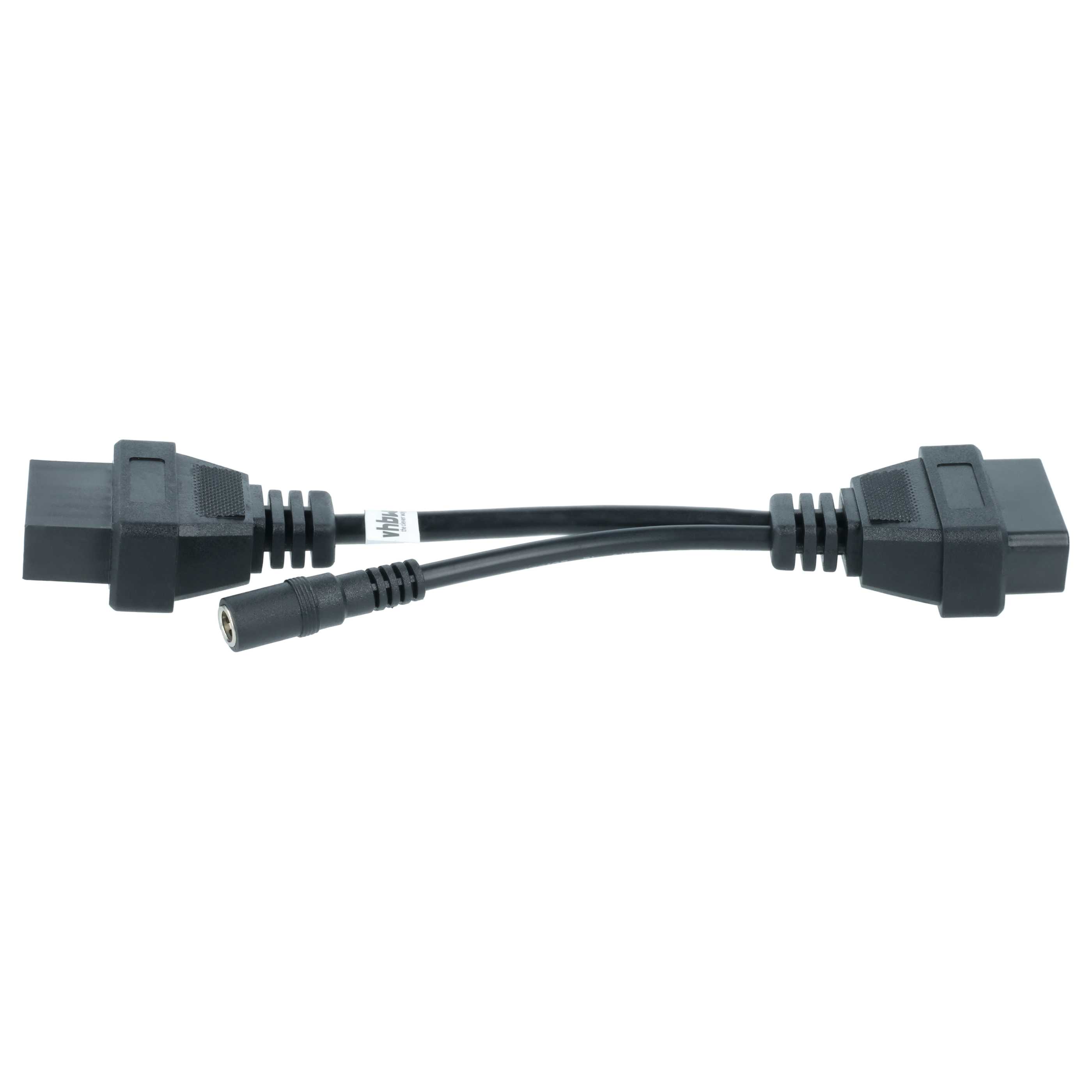 vhbw OBD2 Adapter 12Pin-OBD1 auf OBD2 für Hyundai, Mitsubishi 12 Pin