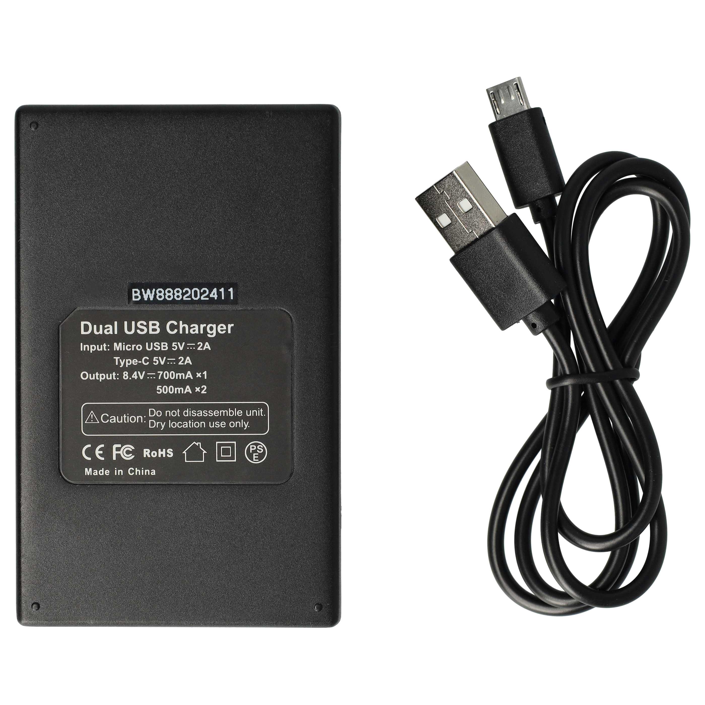 Battery Charger replaces Canon LC-E12 suitable for Canon LP-E12 Camera etc. - 0.5 A, 8.4 V