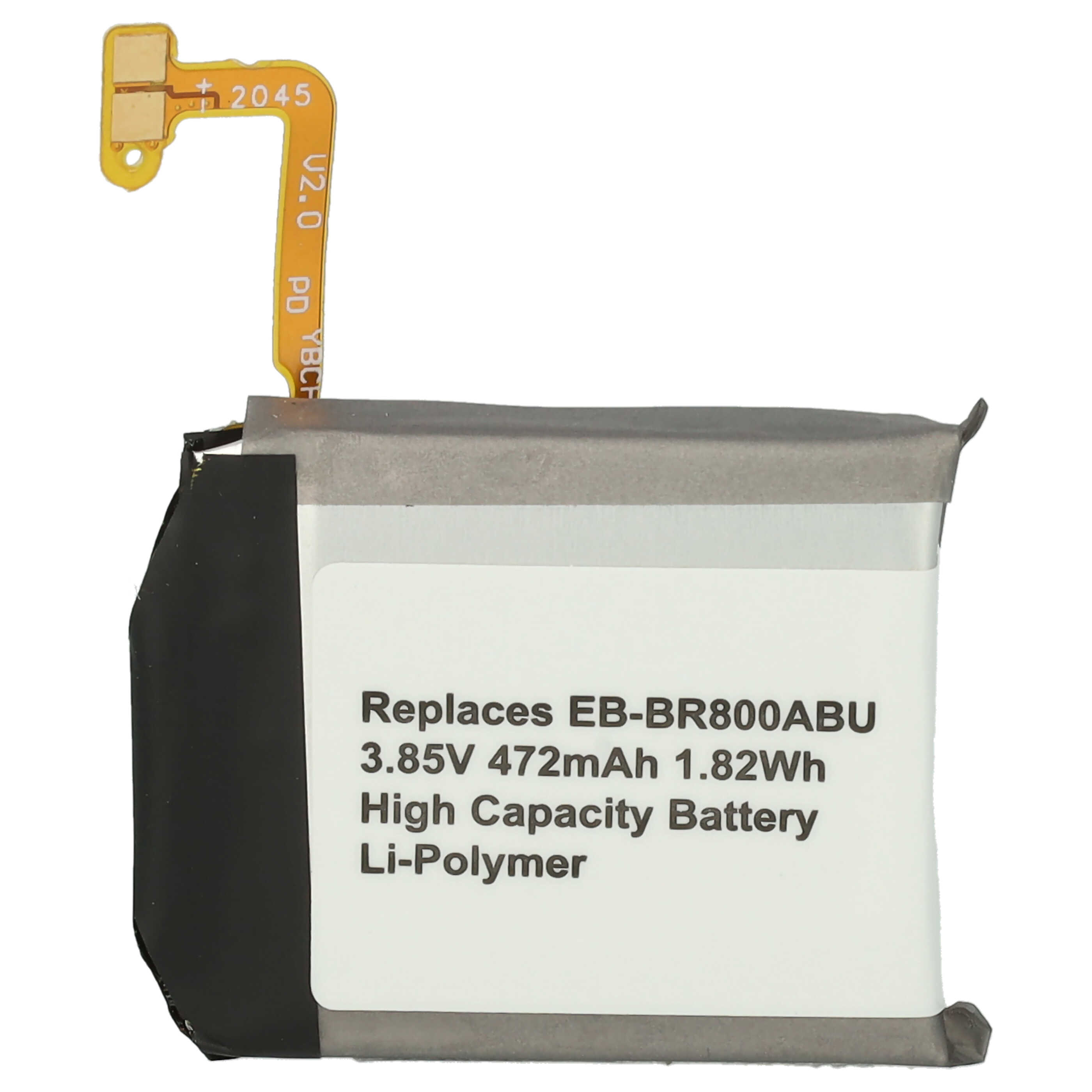 Smartwatch Battery replaces Samsung GH43-04855A, EB-BR800ABU - 472 mAh 3.85 V Li-polymer + Tools