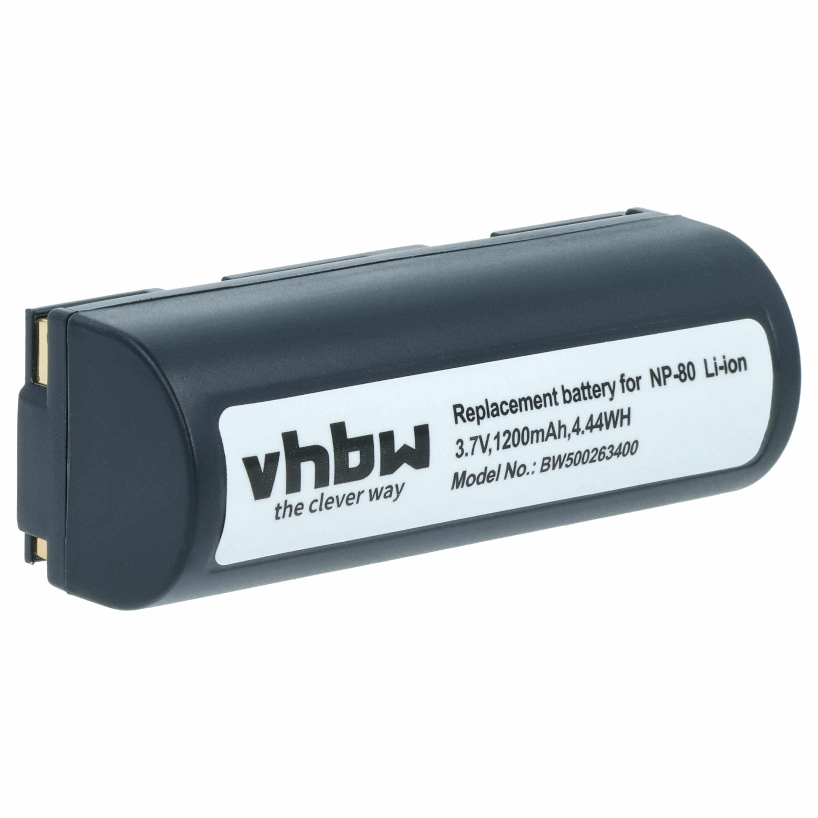Batería reemplaza Epson EU95 para cámara - 1200 mAh 3,7 V Li-Ion