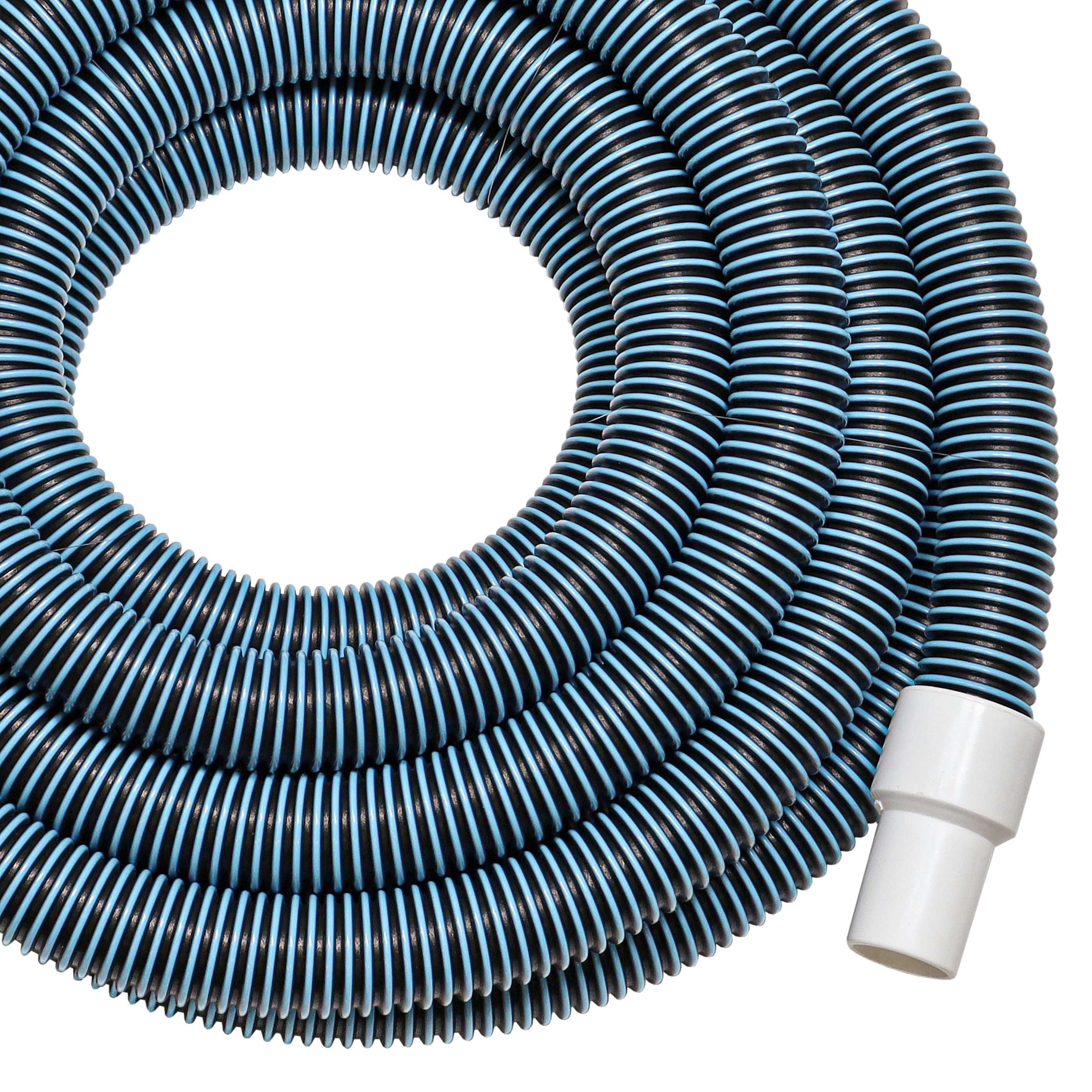 Pool Hose suitable for Skimmer, Pool Floor Vacuum Cleaner, Filter Unit - 7.6 m long, 32mm ⌀ Round Connector