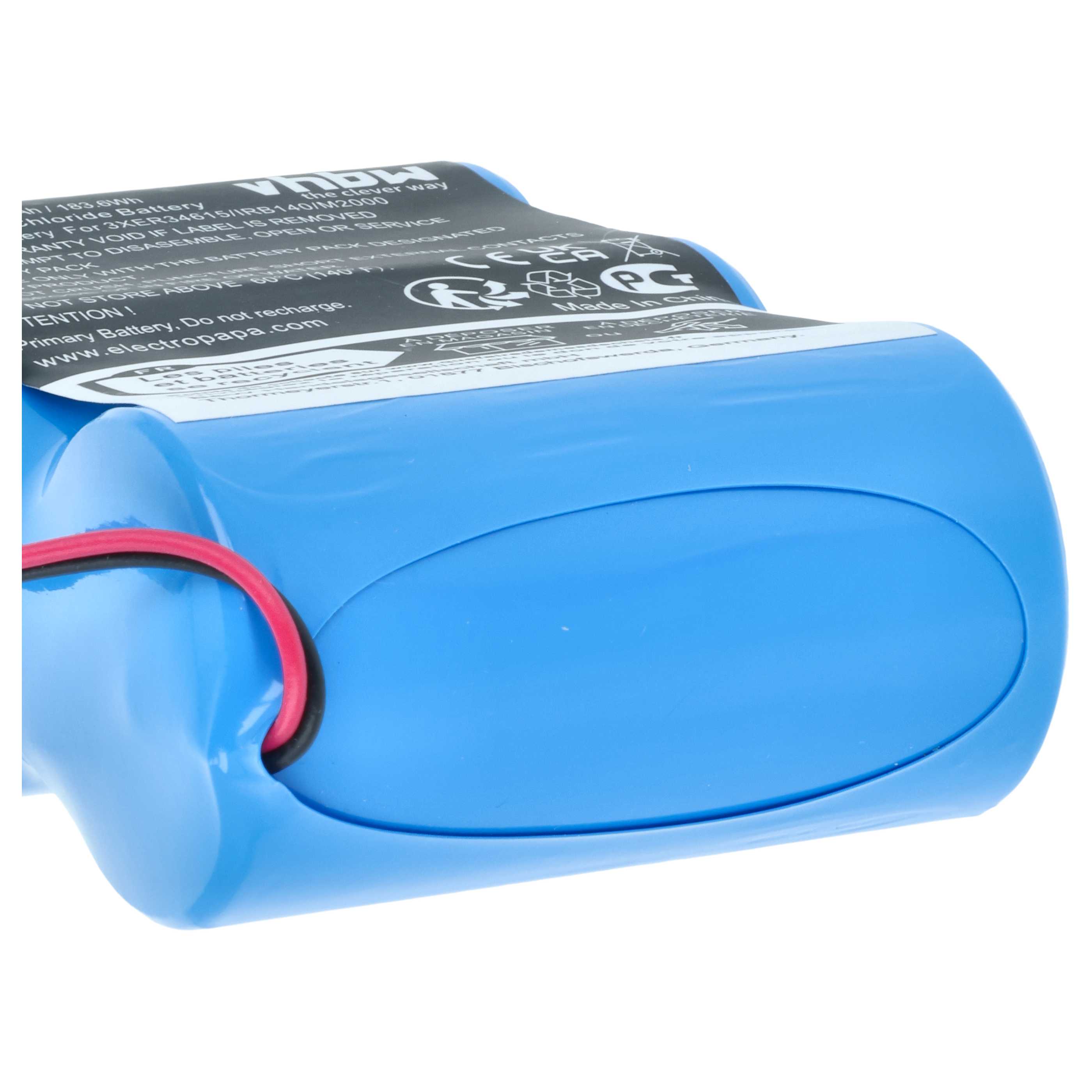 5x Batteria per robot industriale sostituisce ABB 3HAB9999-1, 1SAP180300R0001 - 17000mAh 10,8V Li-SOCl2