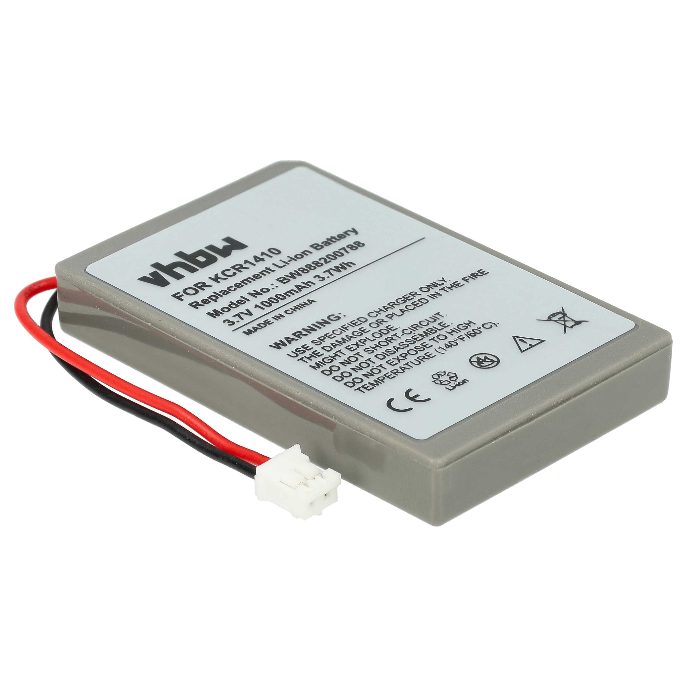 Controller-Akku als Ersatz für Sony KCR1410, LIP1522 - 1000mAh 3,7V Li-Ion