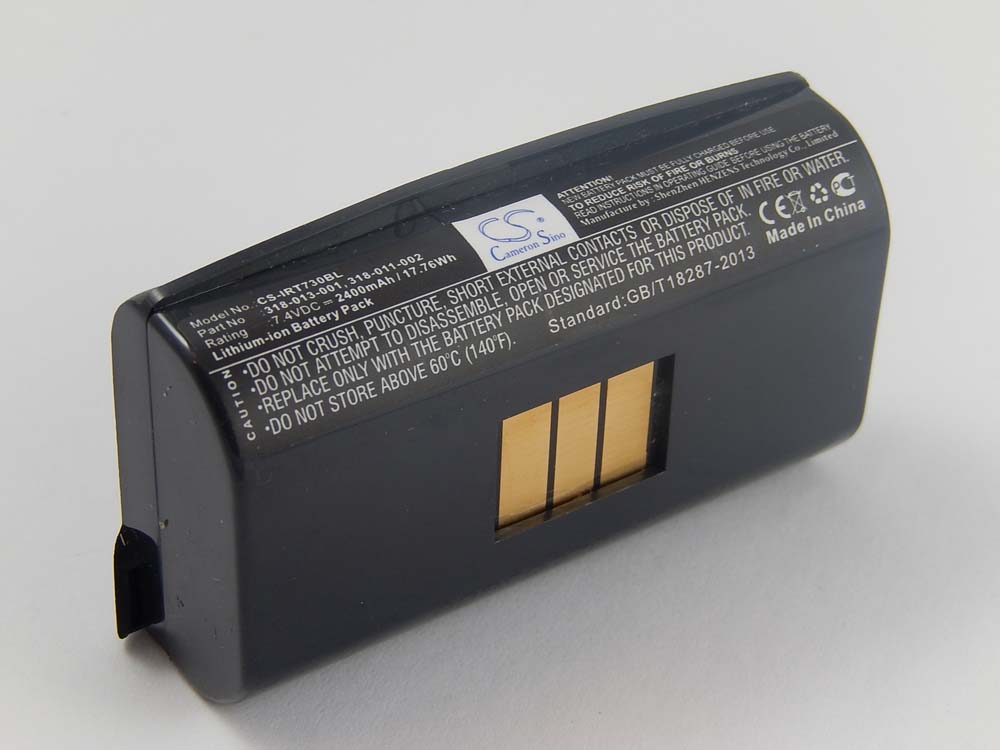 Barcodescanner-Akku als Ersatz für Intermec 318-013-001, 318-011-004, 318-011-002 - 2400mAh 7,4V Li-Ion