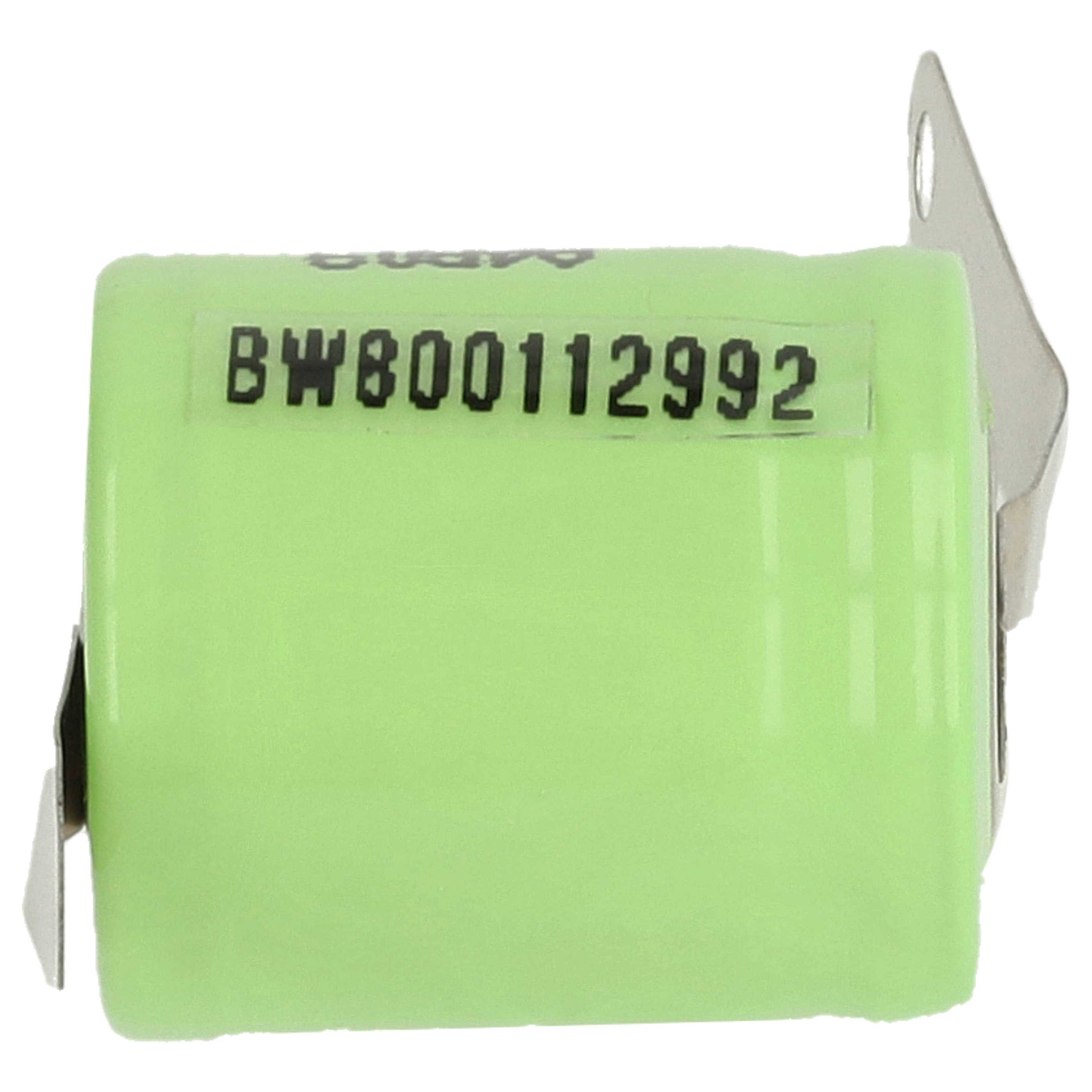 3x Button Cell Battery Type 1/3AA for Model Building Solar Lamps etc. - 300 mAh 1.2 V NiMH